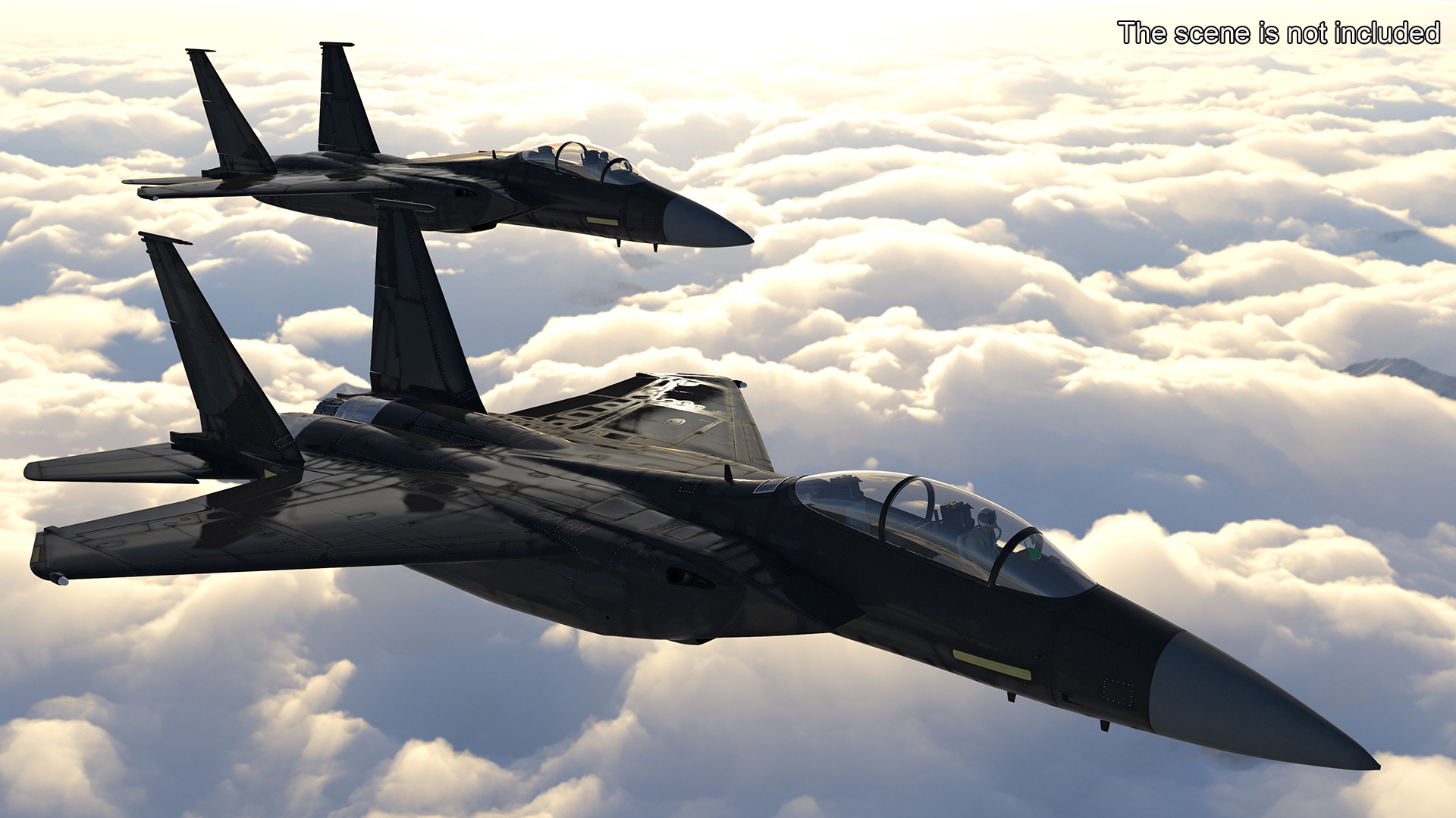 3D Multirole Strike Fighter Rigged