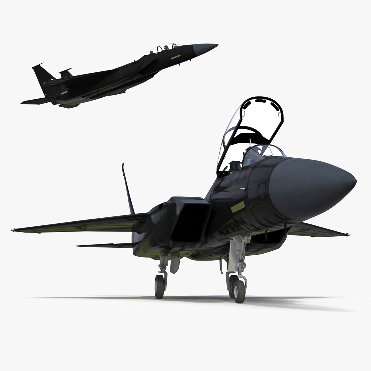 3D Multirole Strike Fighter Rigged