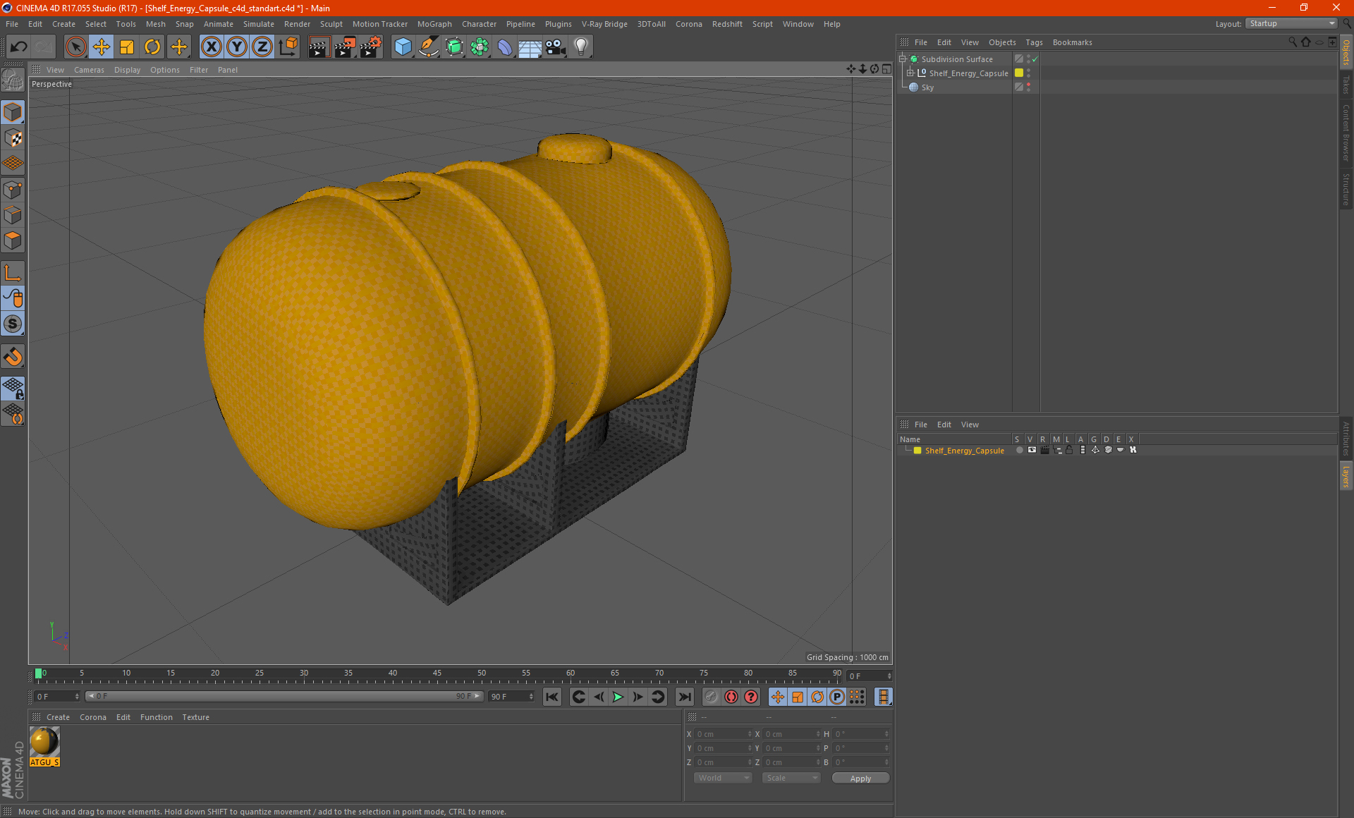 3D model Shelf Energy Capsule