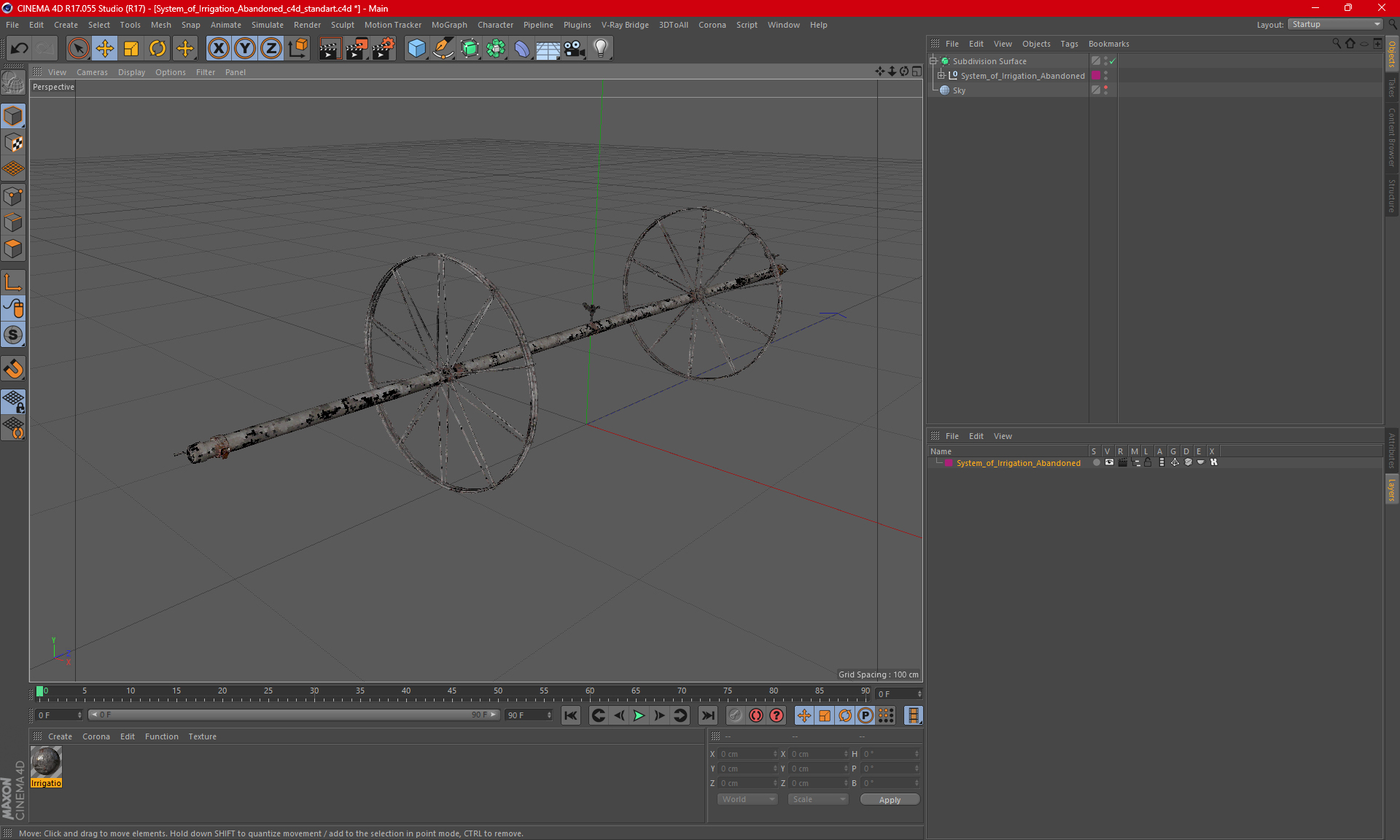3D model System of Irrigation Abandoned