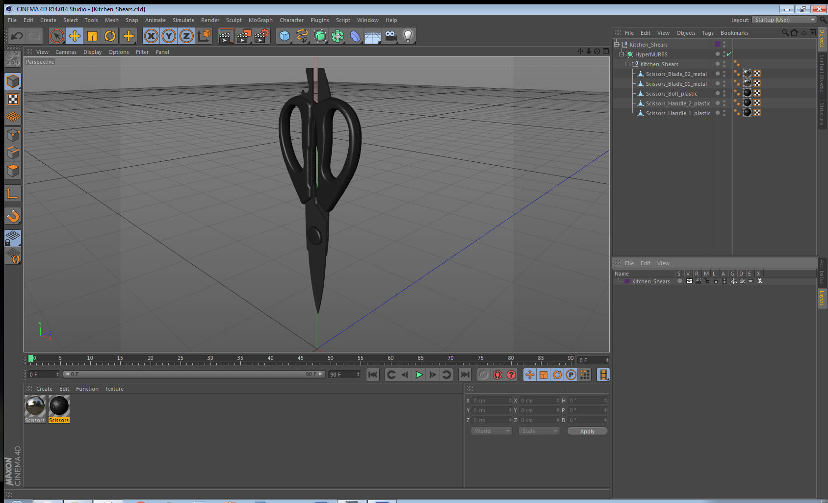 Kitchen Shears 3D model