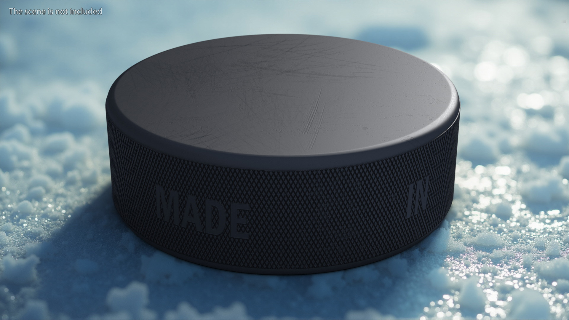 Official Ice Hockey Puck 3D model