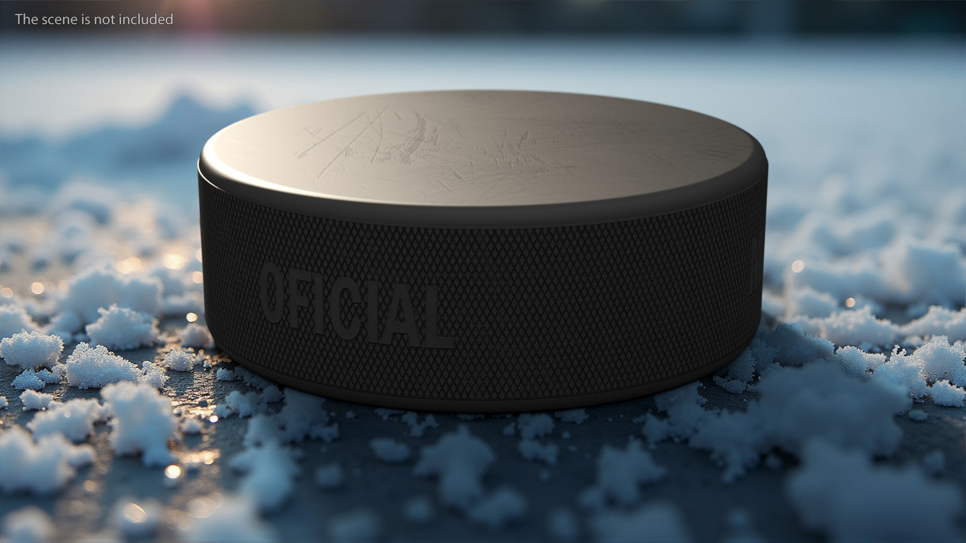 Official Ice Hockey Puck 3D model