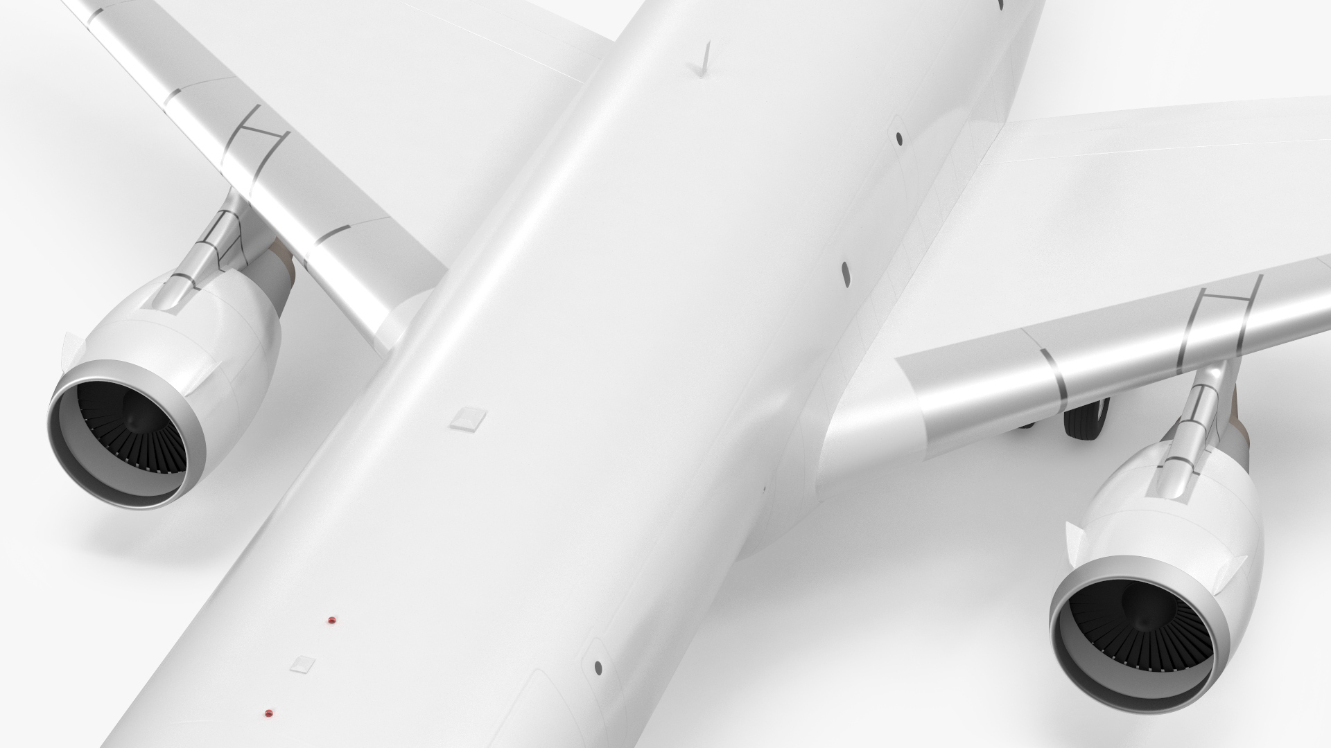 3D McDonnell Douglas MD11 Tri Jet Wide Body Airliner Rigged