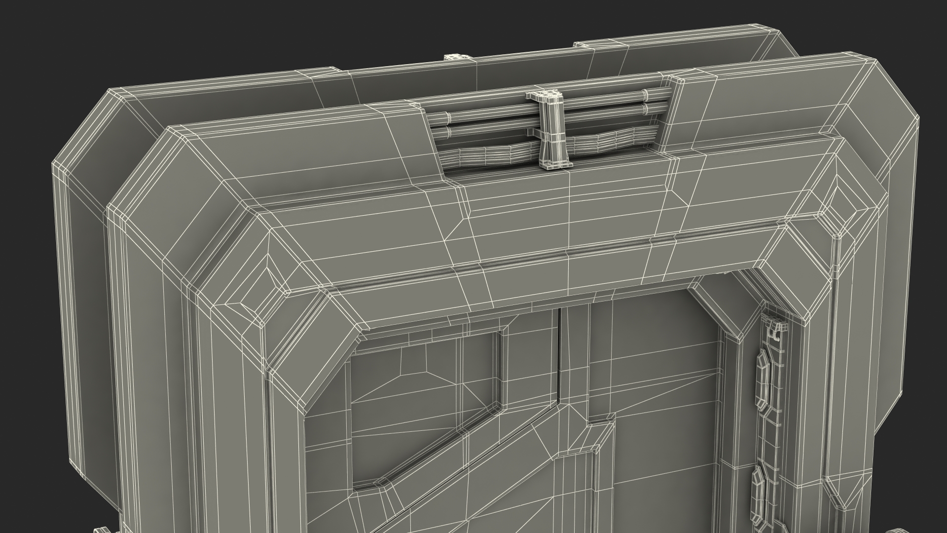 3D model Sci Fi Sliding Blast Door