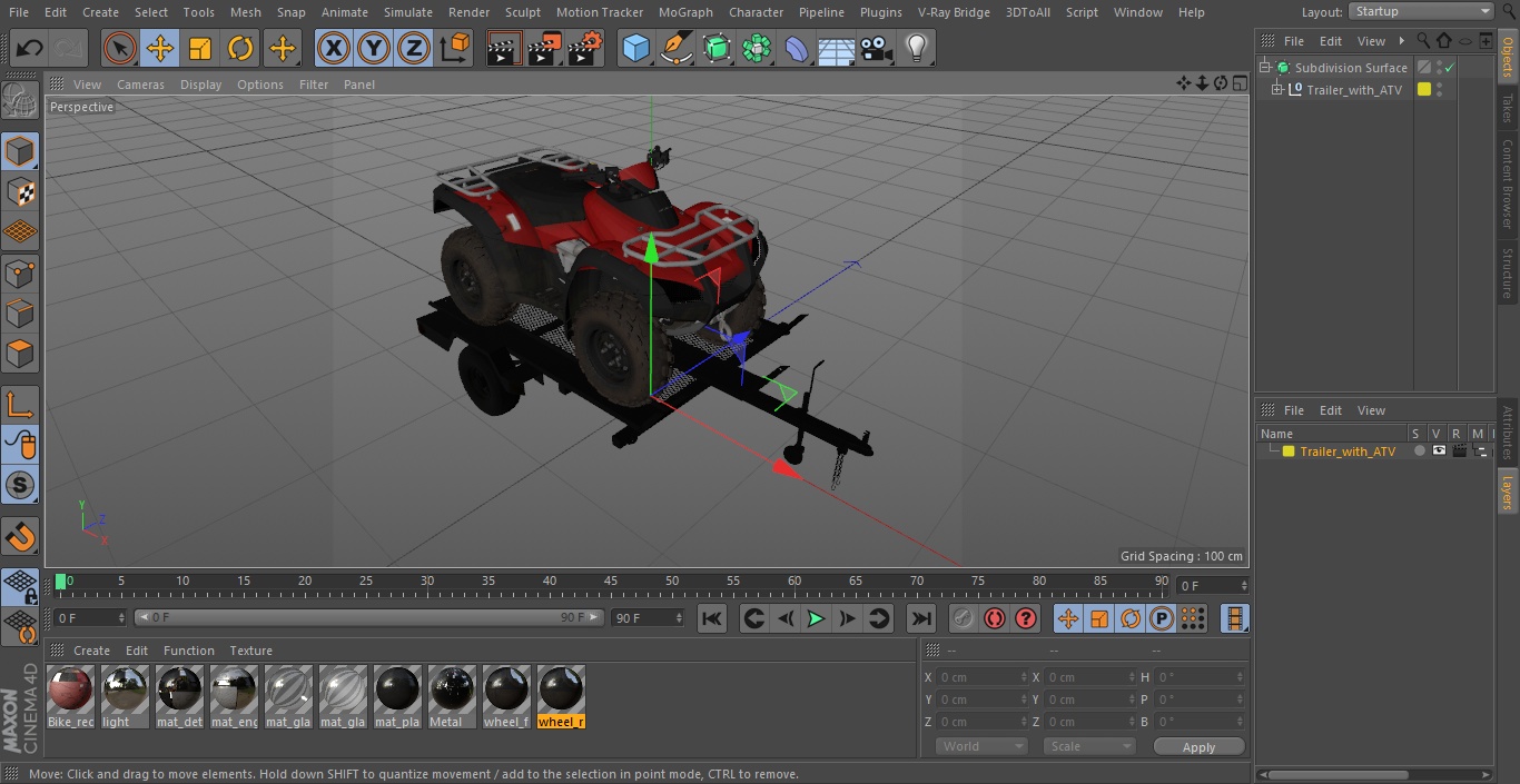 3D Trailer with ATV