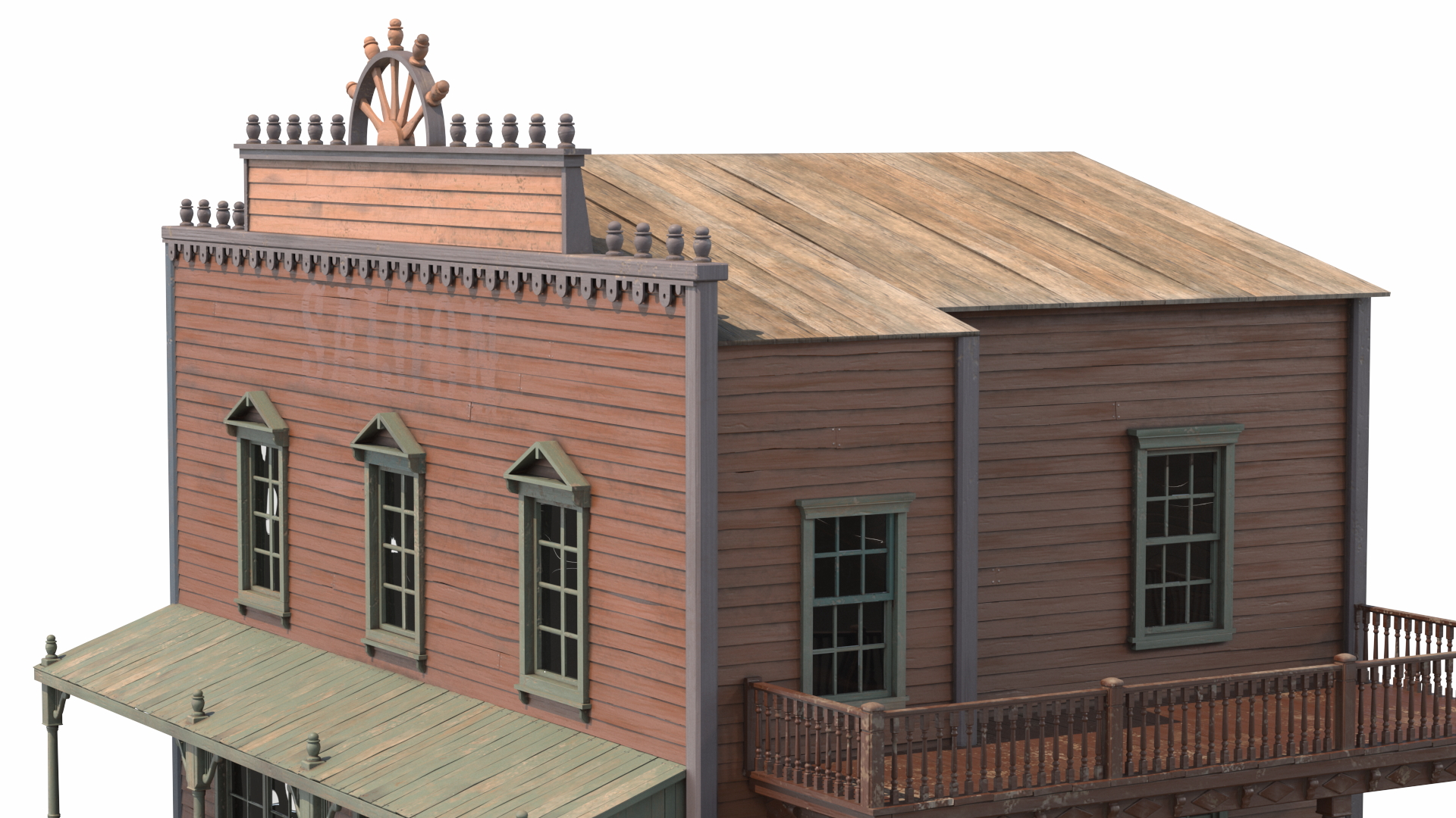 Wild West Large Building 3D model