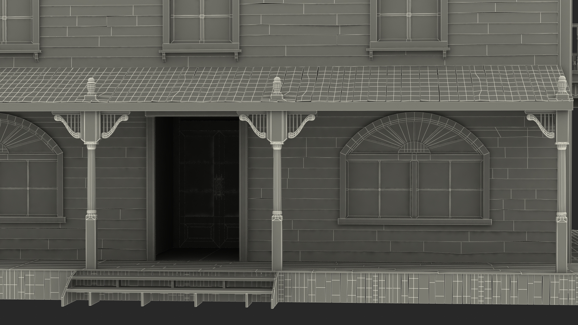 Wild West Large Building 3D model