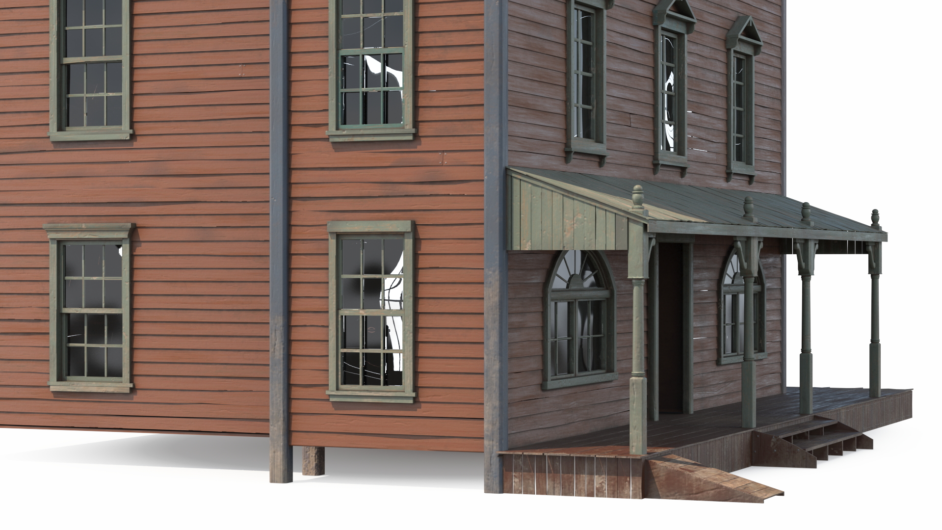 Wild West Large Building 3D model