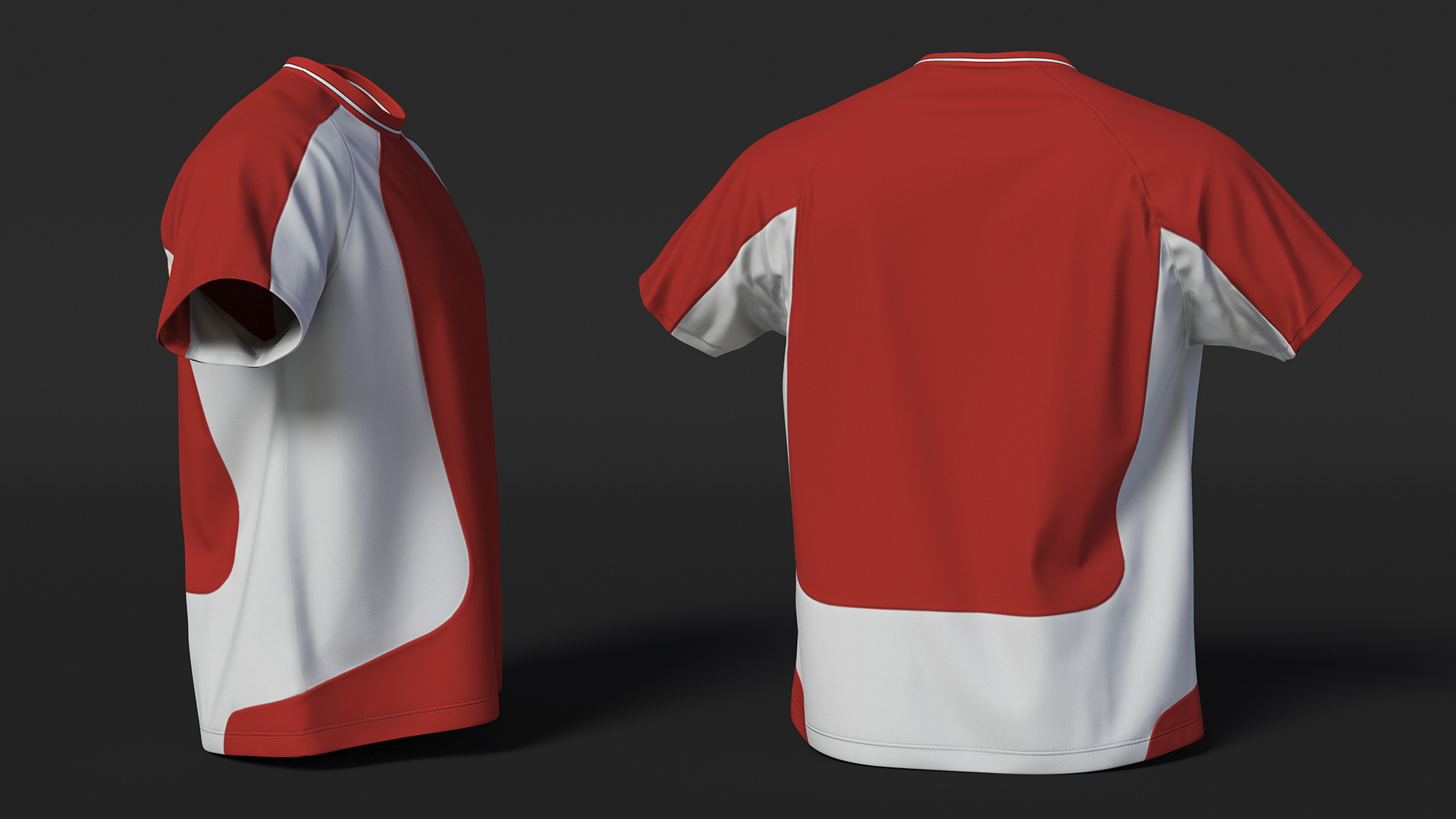 3D Sport Team Jersey Shirt model