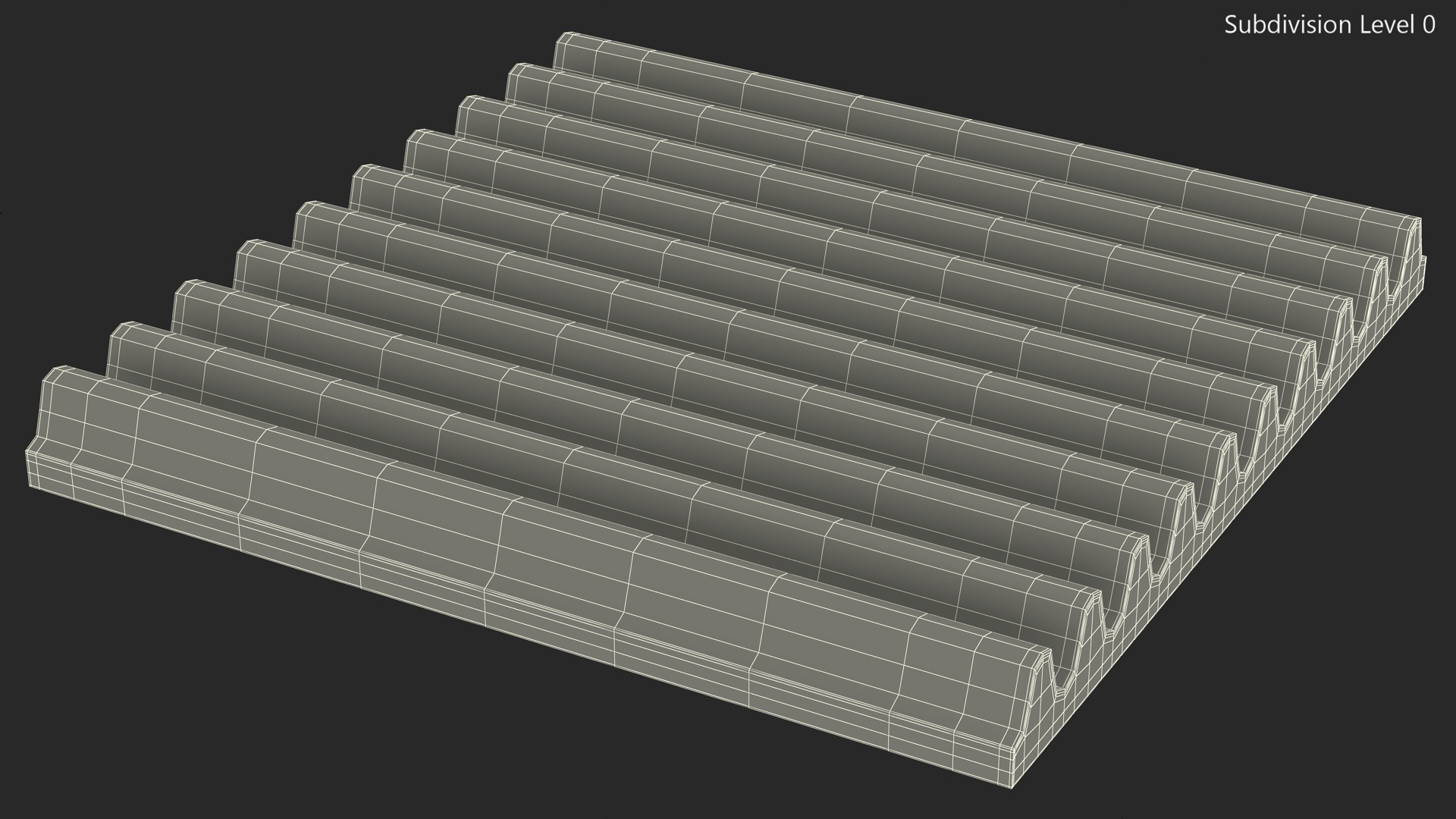3D model Acoustic Foam Panel Black