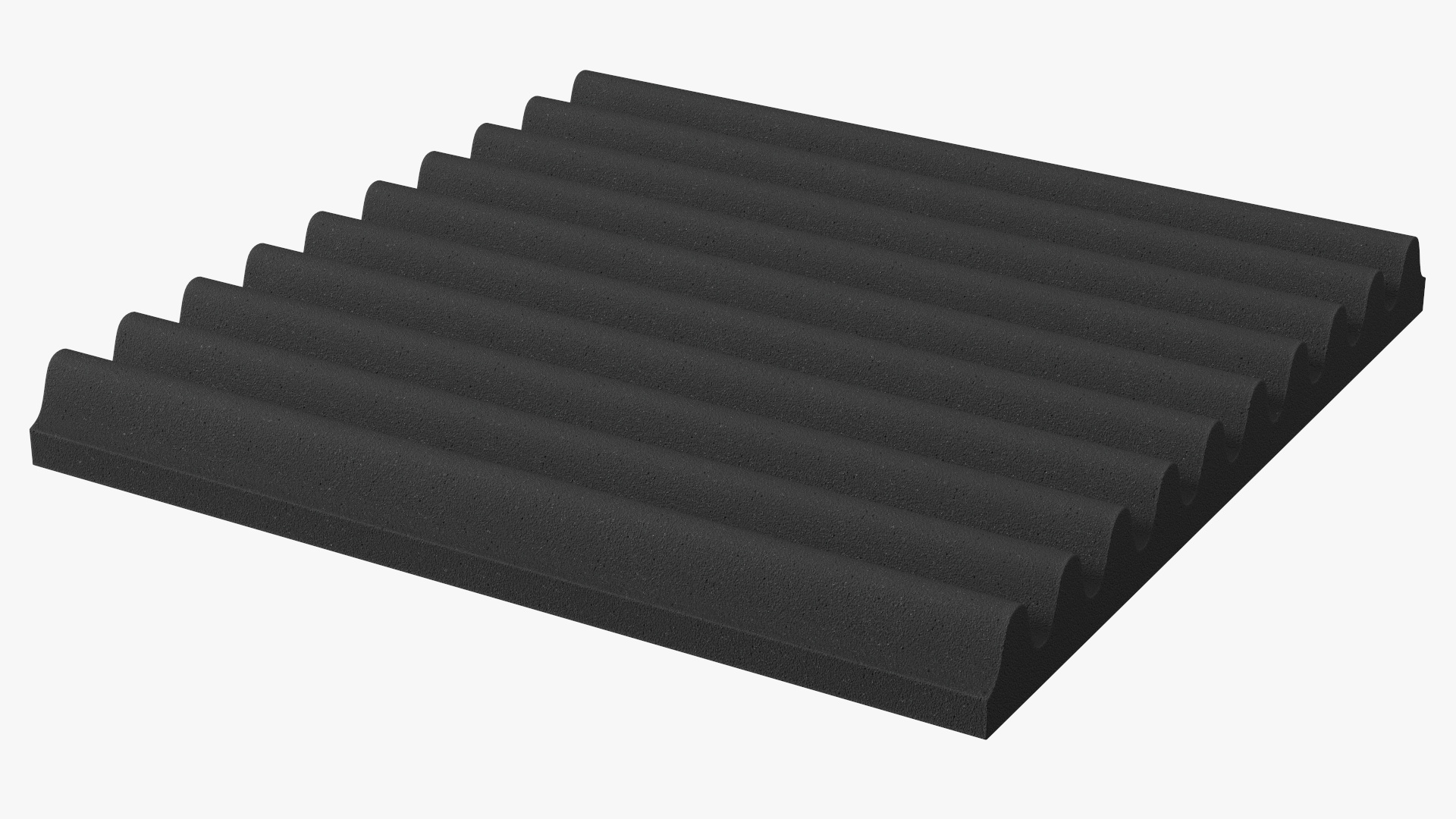 3D model Acoustic Foam Panel Black