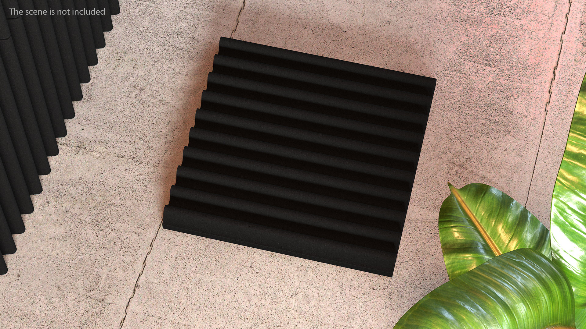 3D model Acoustic Foam Panel Black