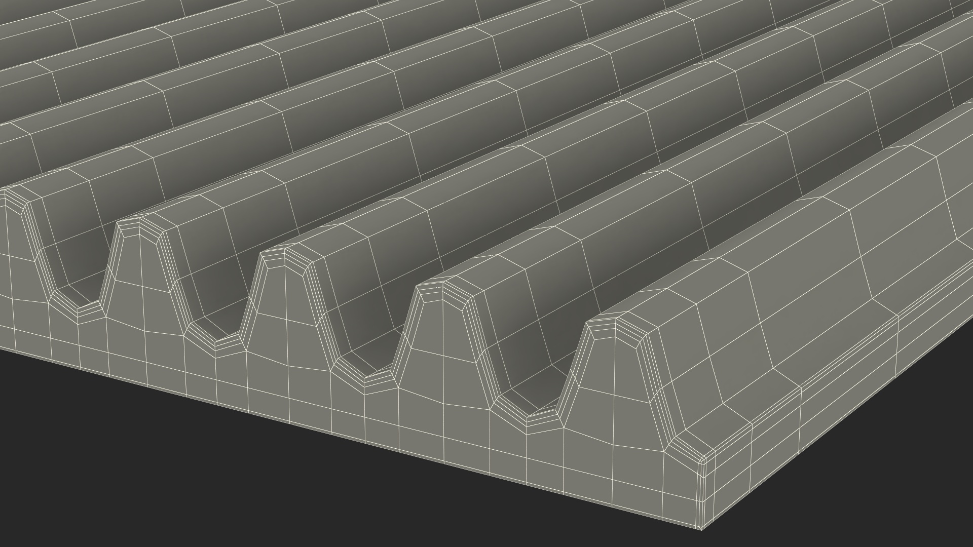 3D model Acoustic Foam Panel Black