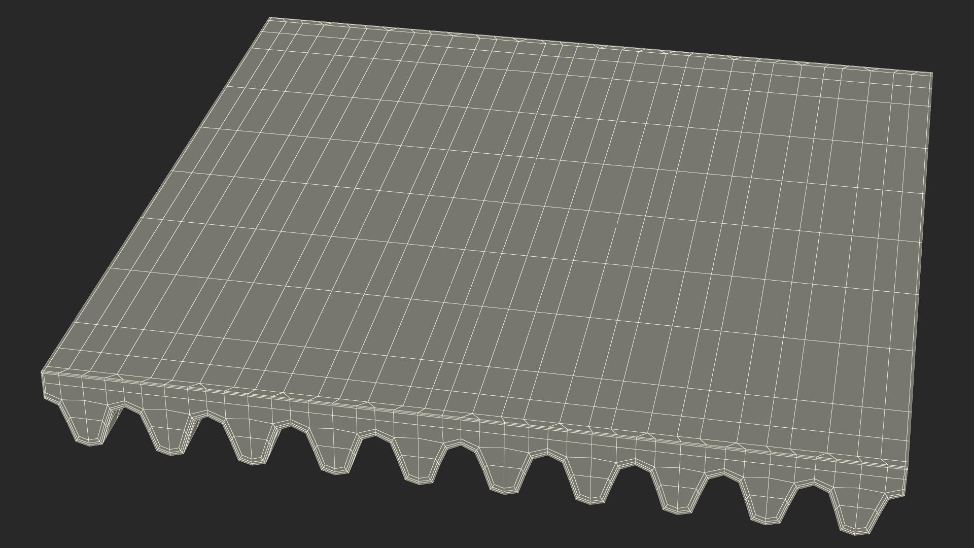 3D model Acoustic Foam Panel Black