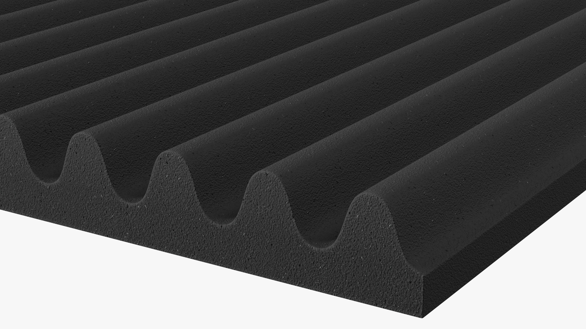3D model Acoustic Foam Panel Black