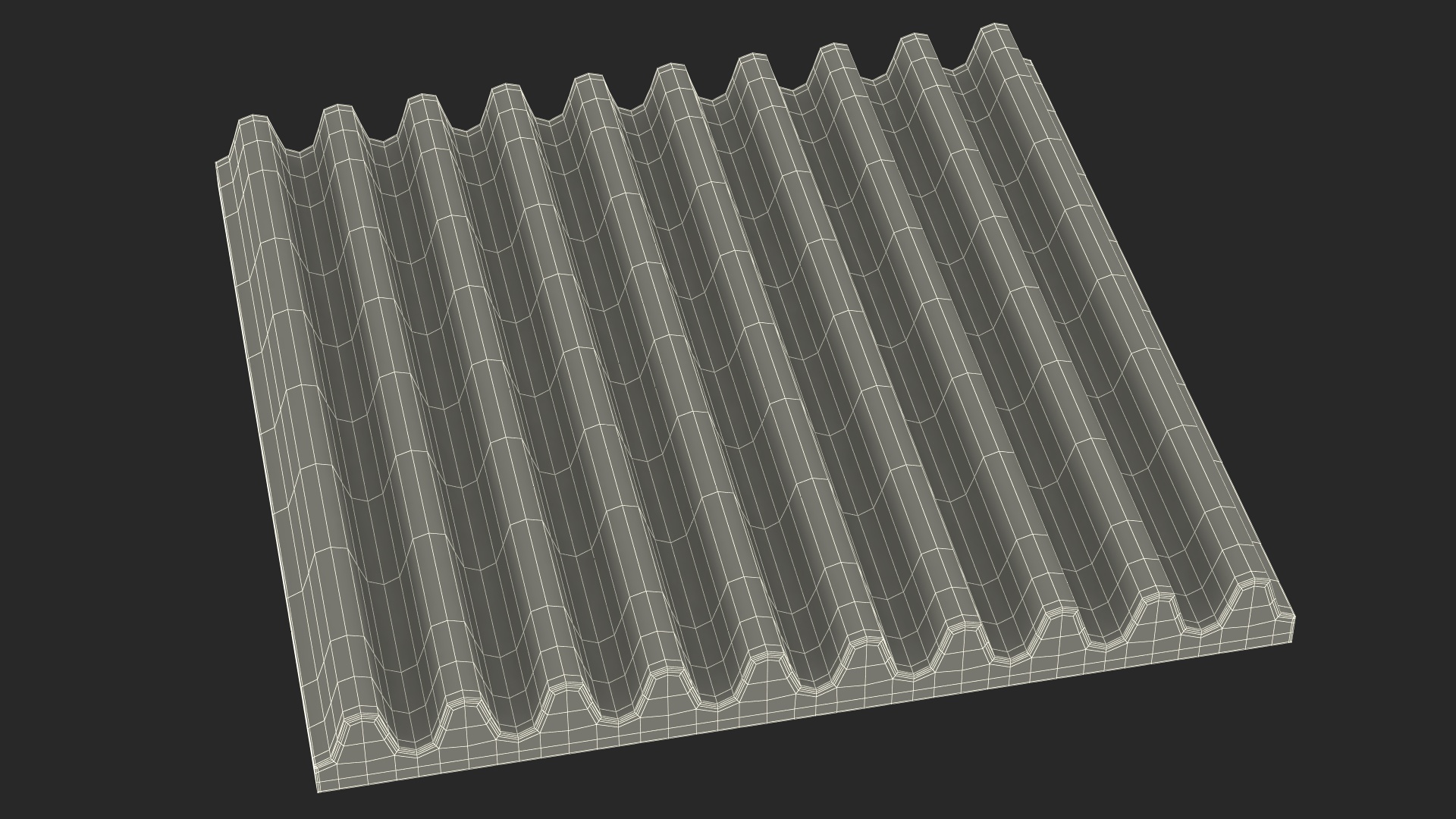 3D model Acoustic Foam Panel Black