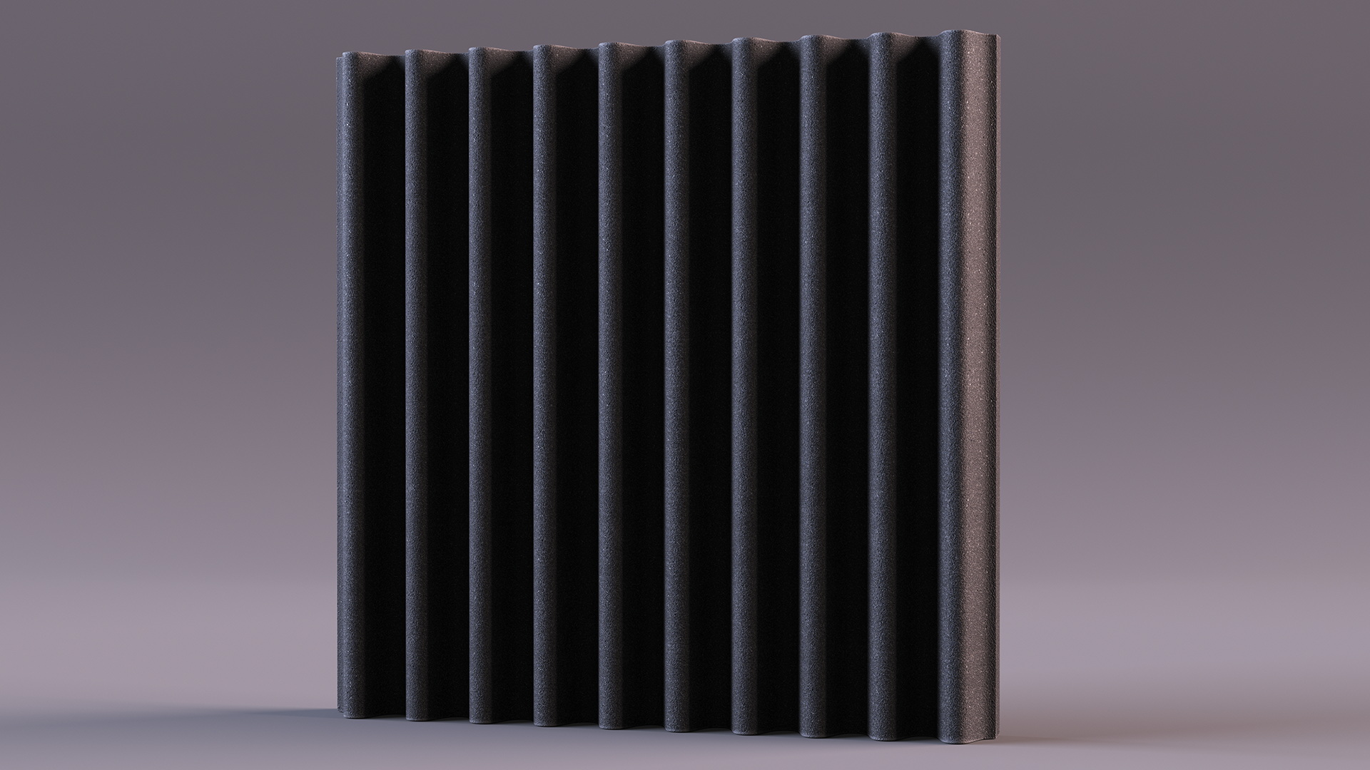 3D model Acoustic Foam Panel Black