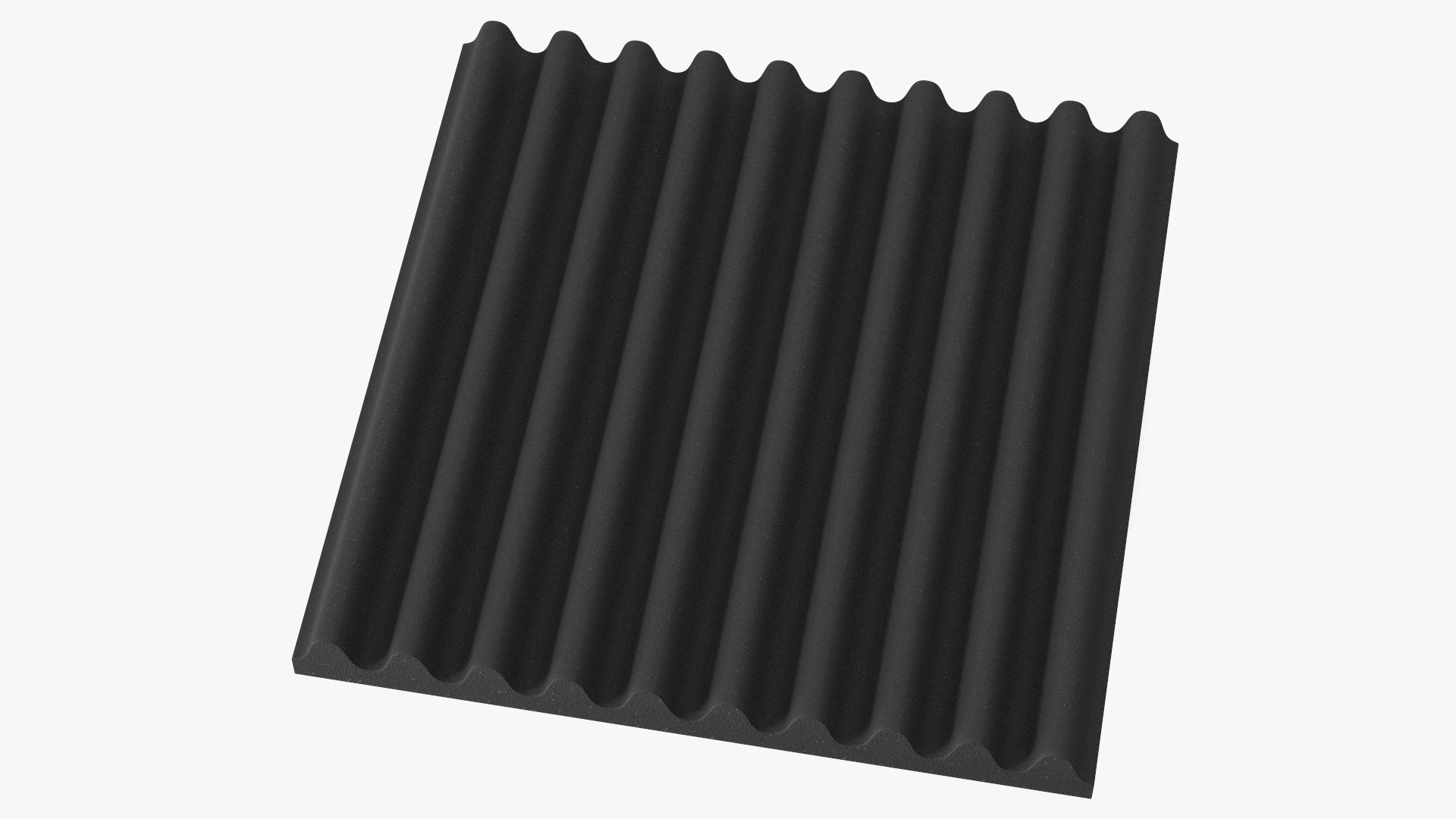 3D model Acoustic Foam Panel Black