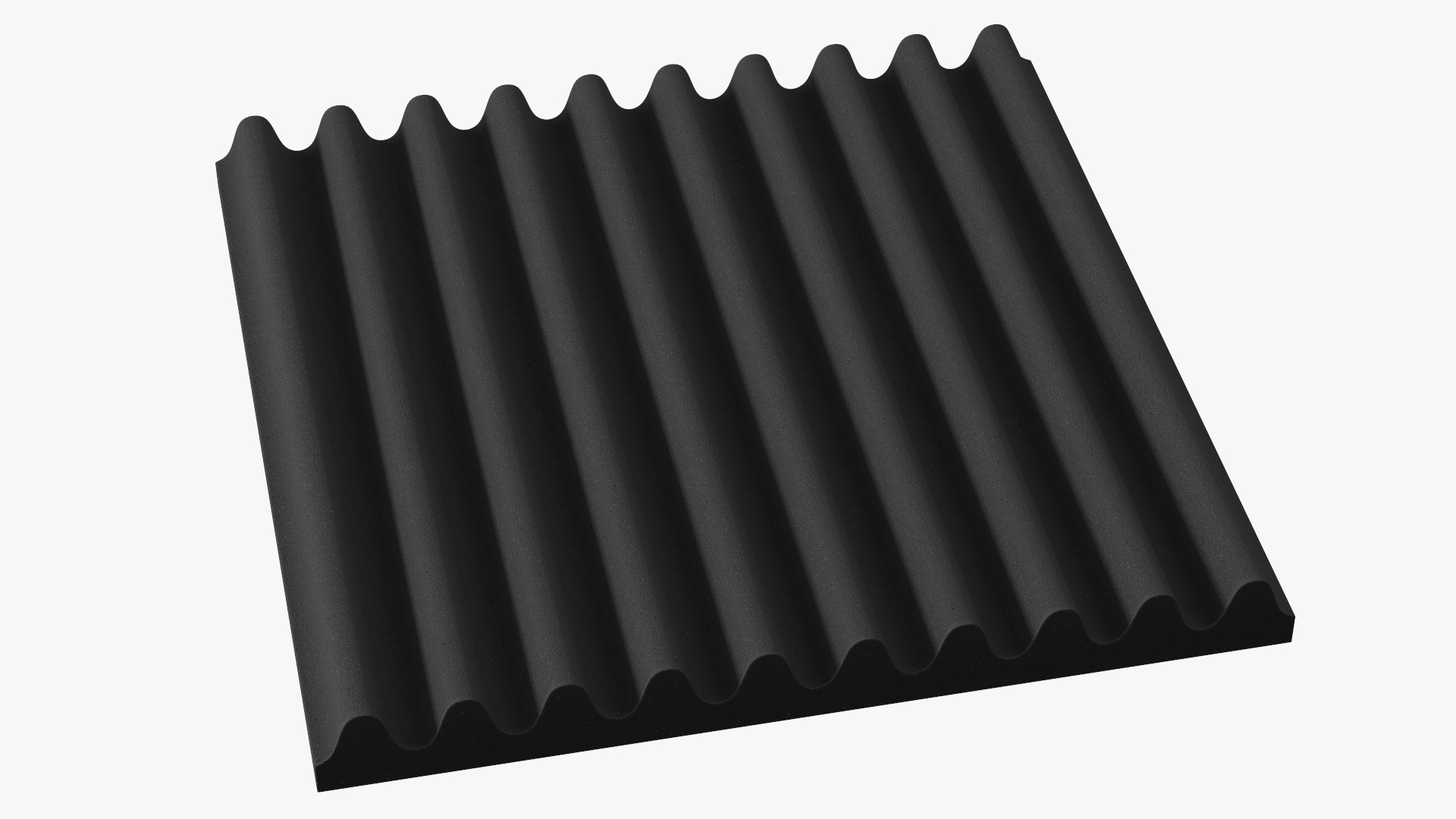 3D model Acoustic Foam Panel Black