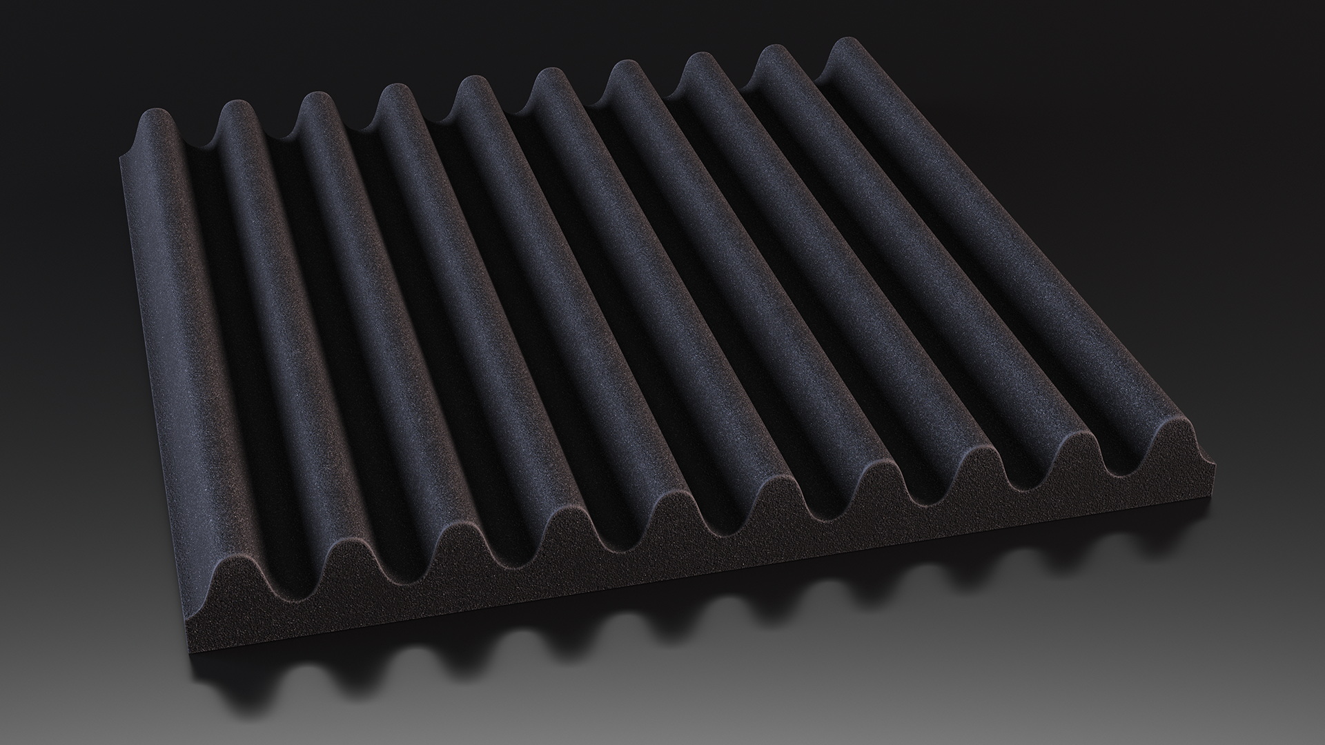3D model Acoustic Foam Panel Black