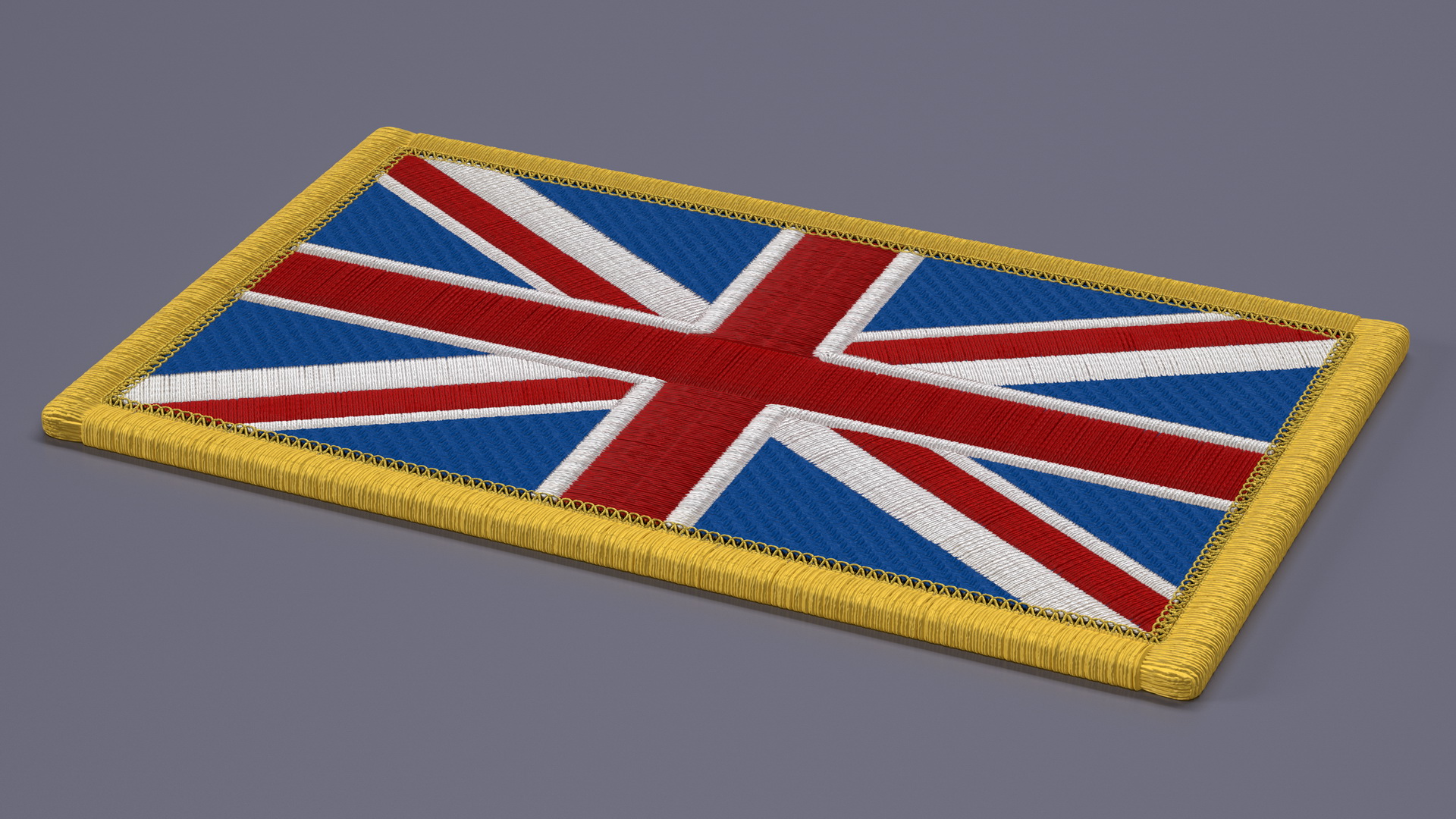 Great Britain Flag Patch 3D model