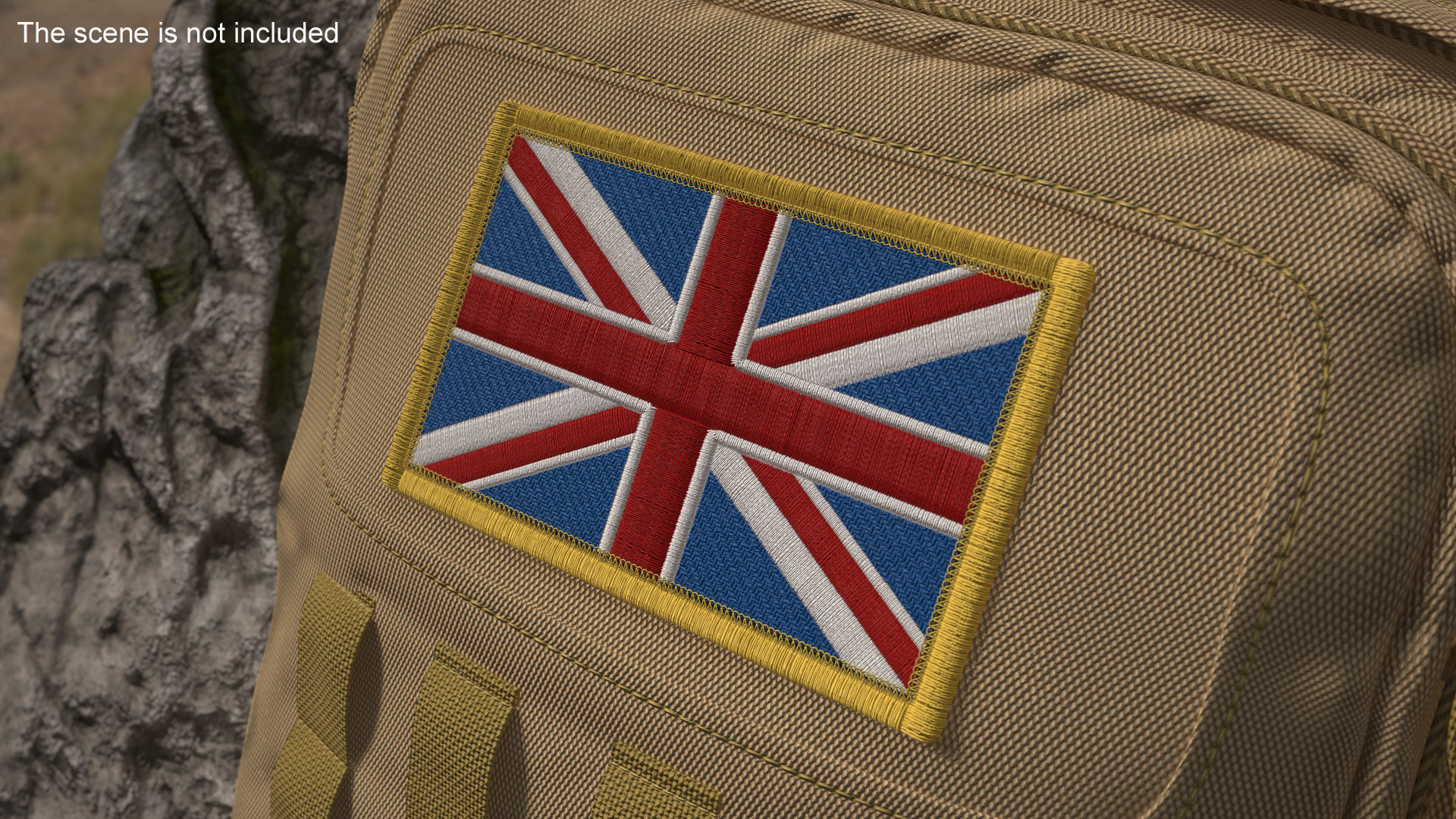 Great Britain Flag Patch 3D model