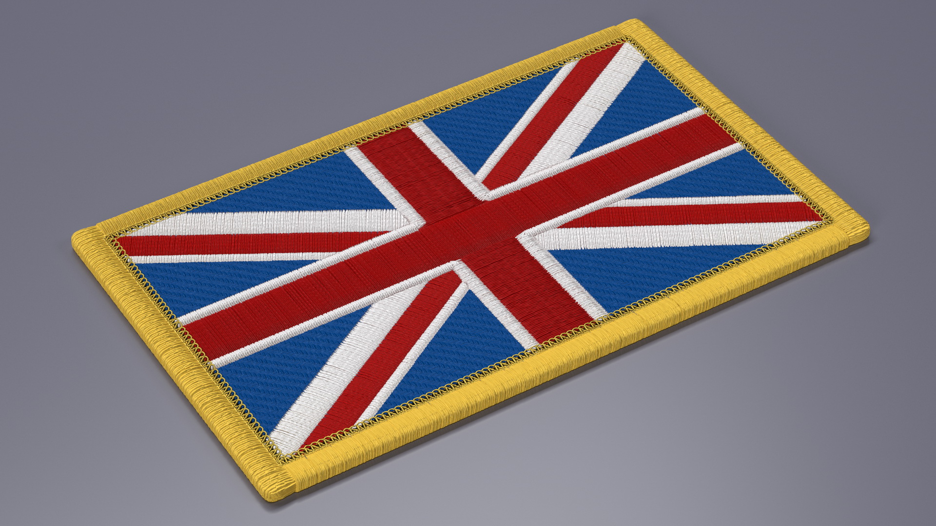 Great Britain Flag Patch 3D model
