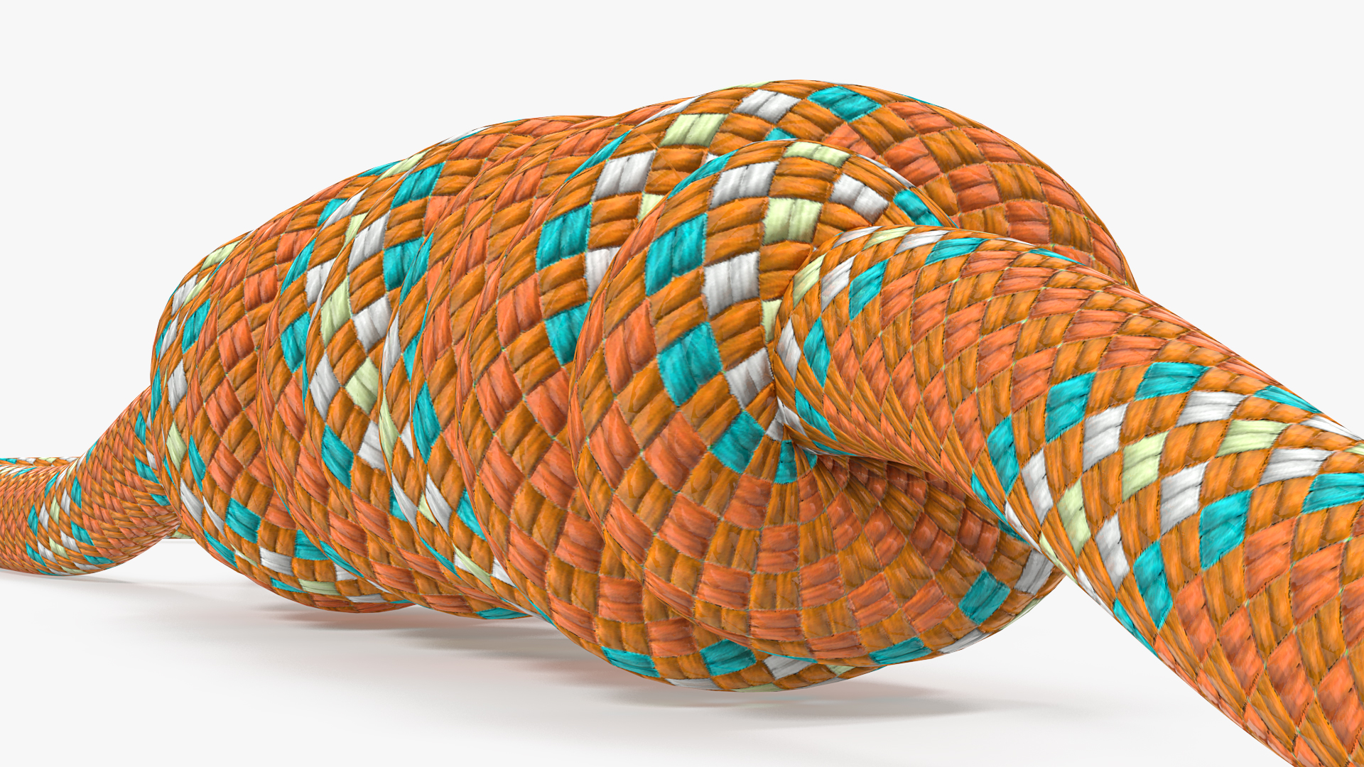 Bimini Twist Knot Rope 3D