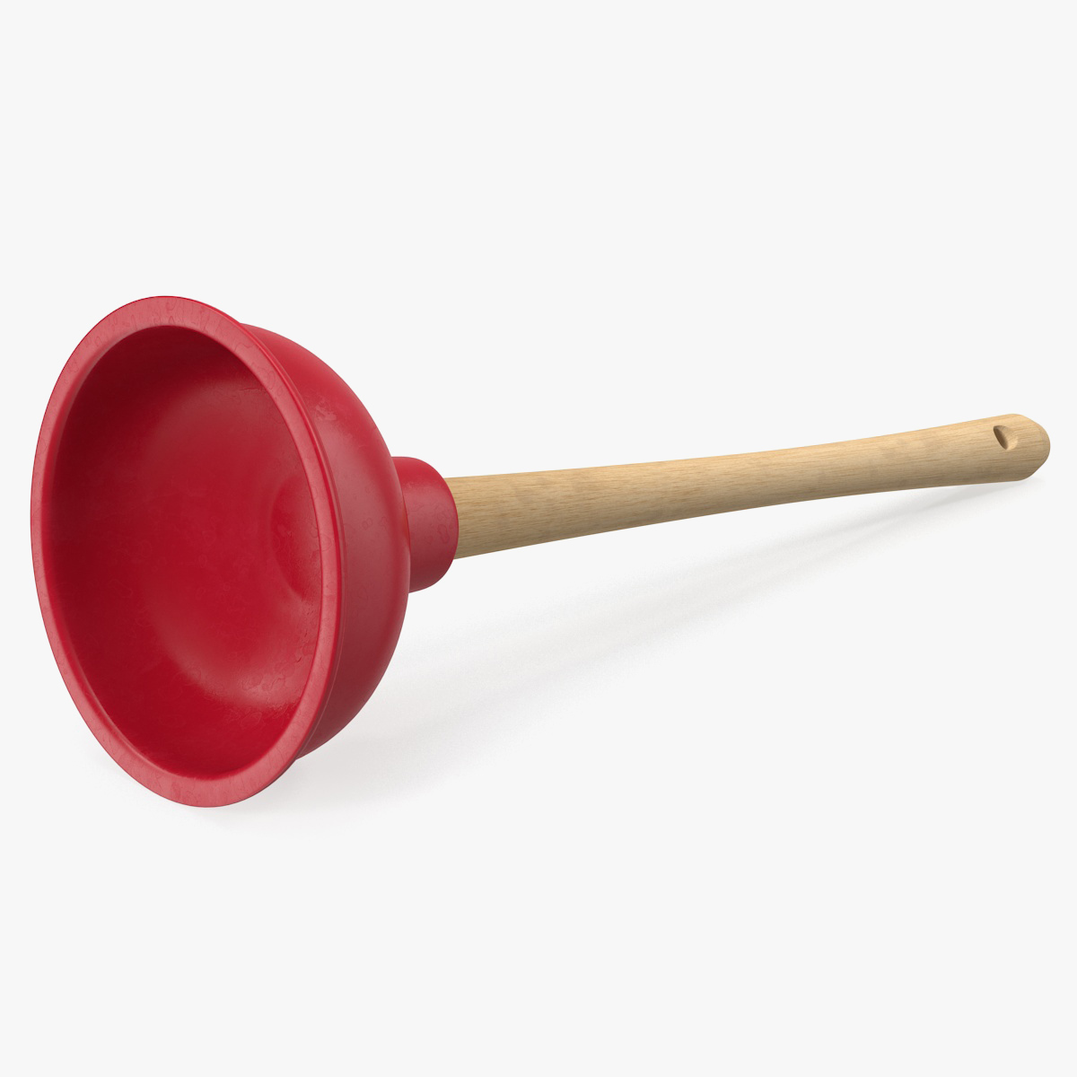 Sink Plunger 3D Model, view 3