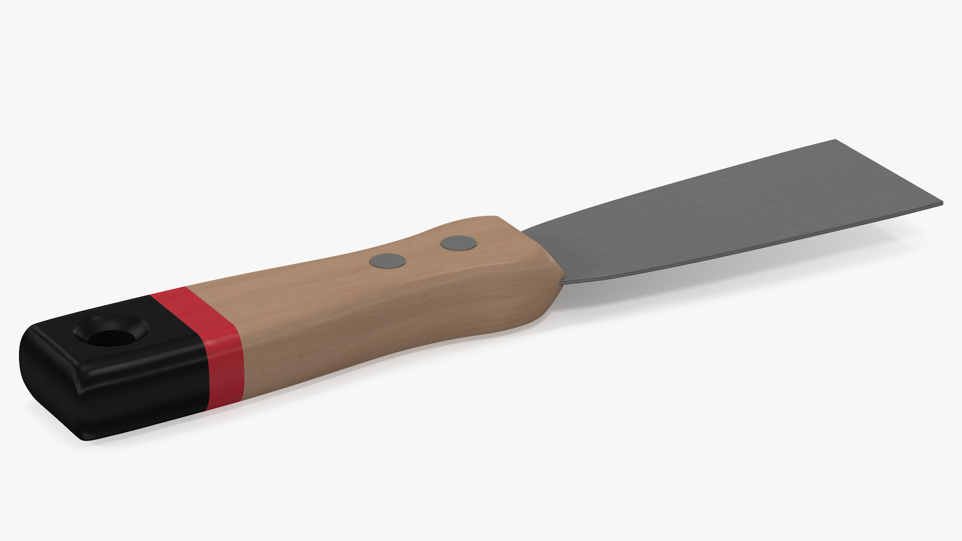 Scraper One and Half Inch Wood Handle 3D