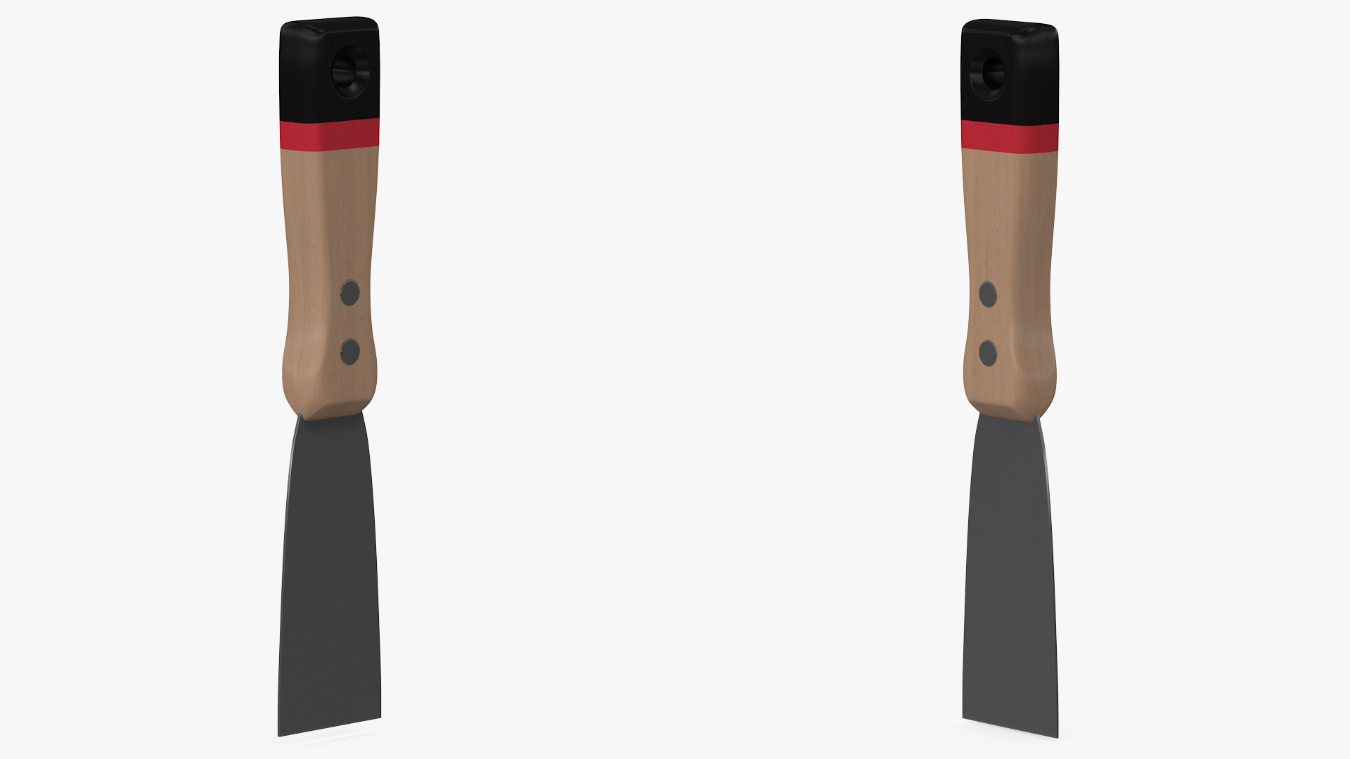 Scraper One and Half Inch Wood Handle 3D