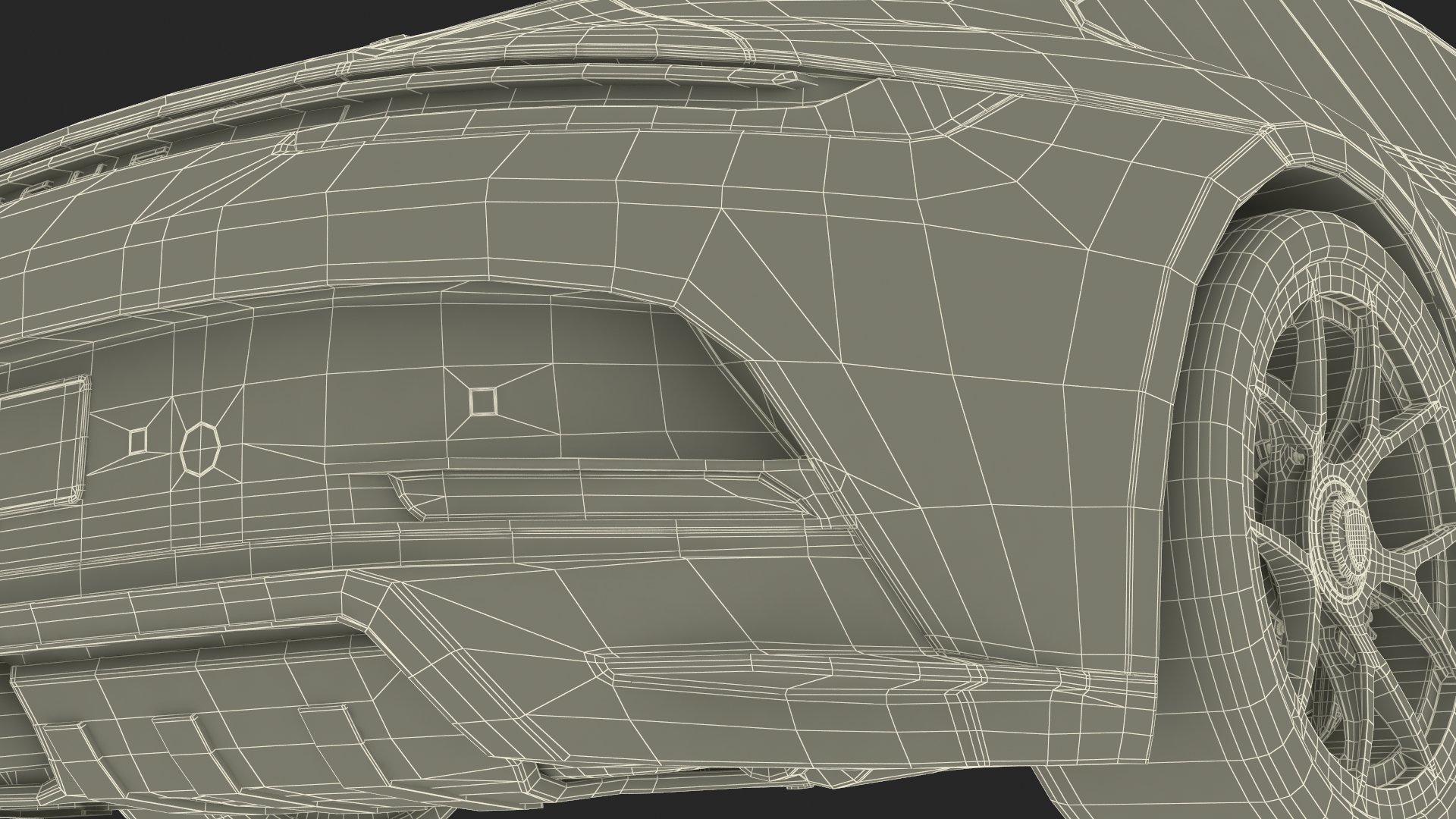 3D model Sport Car Porsche 911 2024 Black Simplified Rigged
