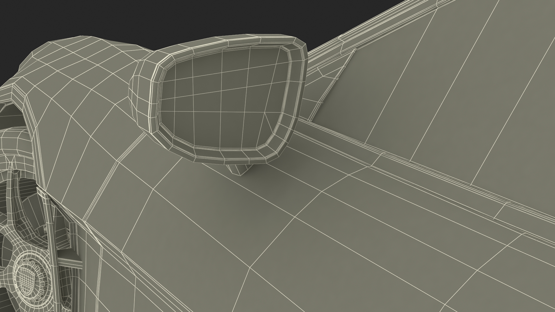3D model Sport Car Porsche 911 2024 Black Simplified Rigged