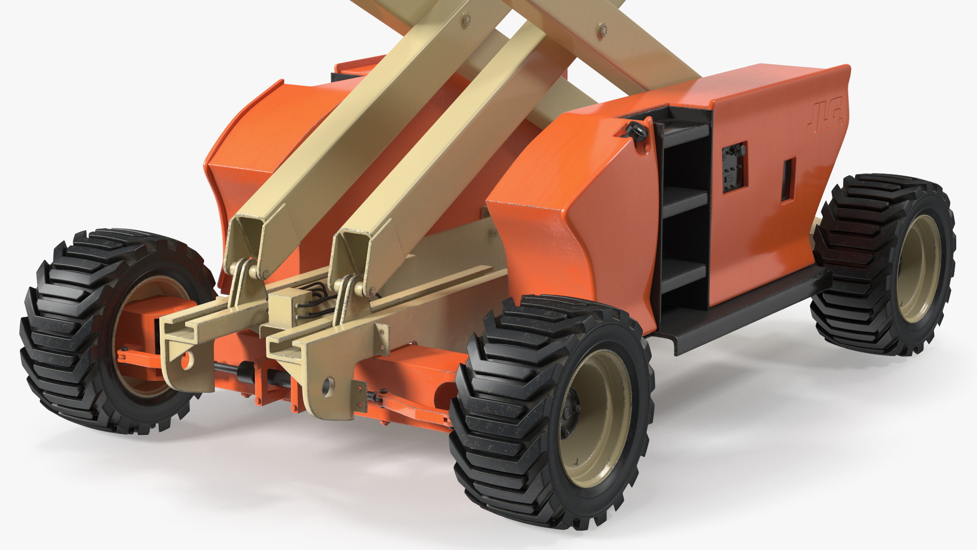 3D JLG 3394RT Scissor Lift Extendable Platform model