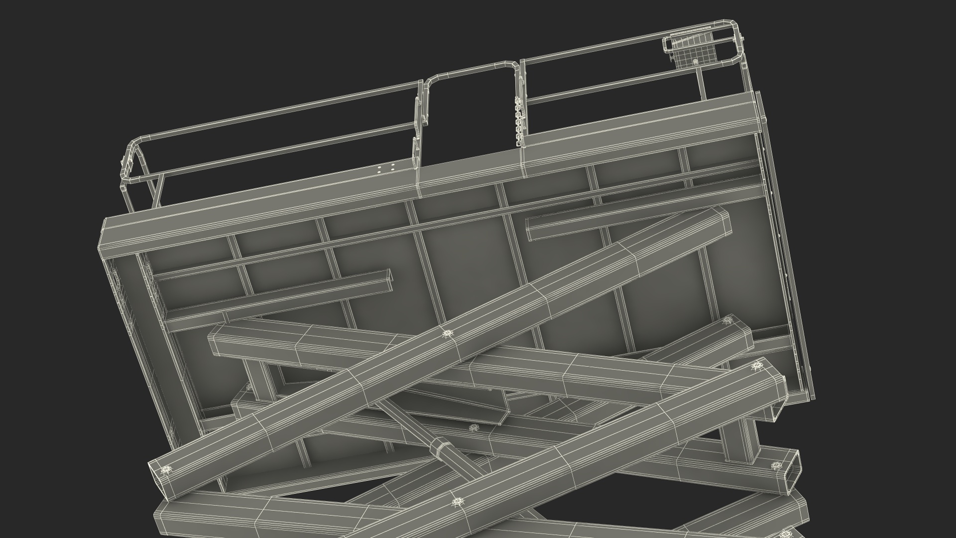 3D JLG 3394RT Scissor Lift Extendable Platform model