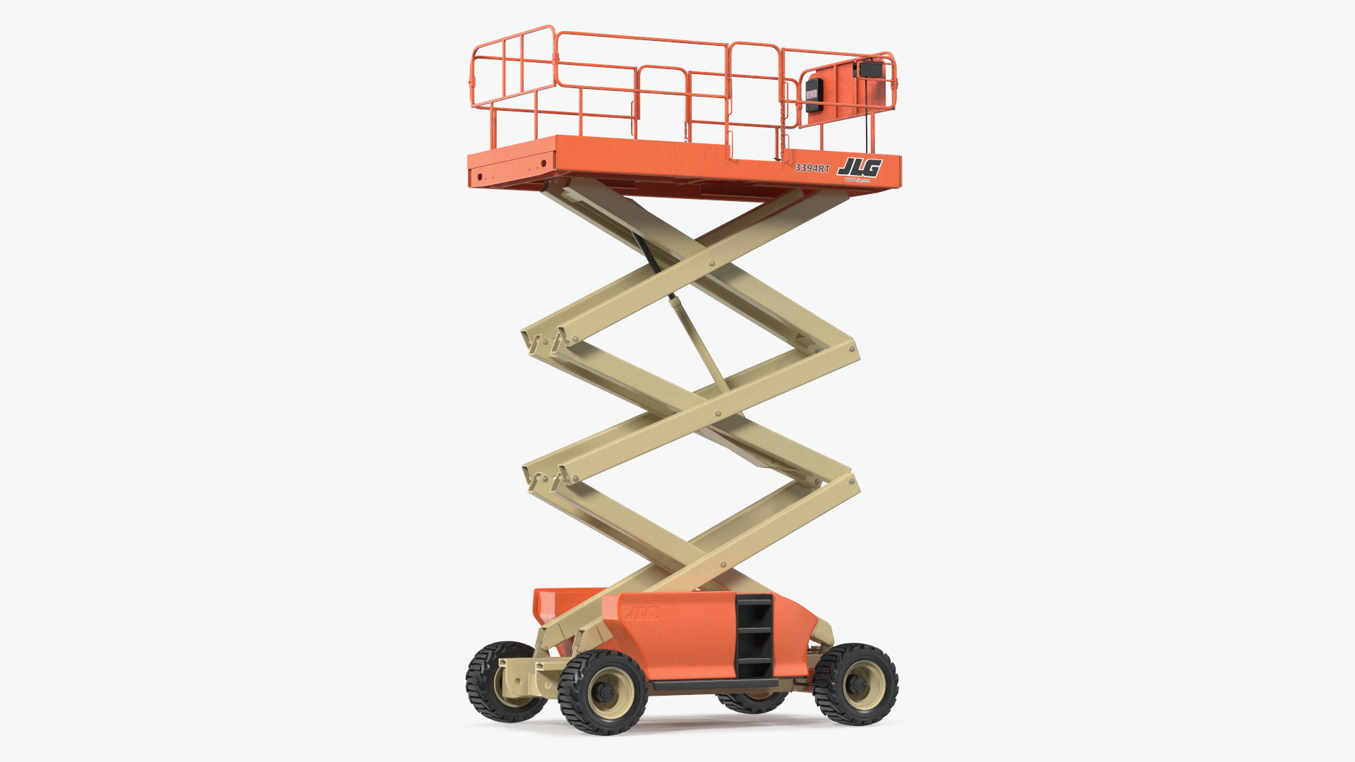 3D JLG 3394RT Scissor Lift Extendable Platform model