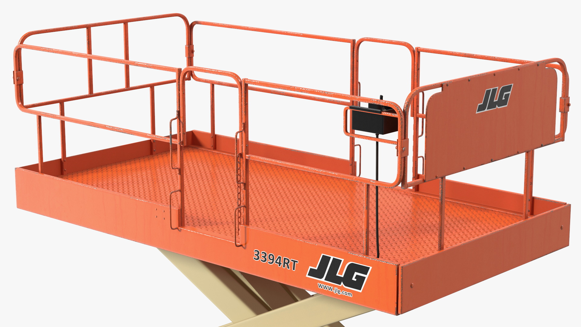 3D JLG 3394RT Scissor Lift Extendable Platform model