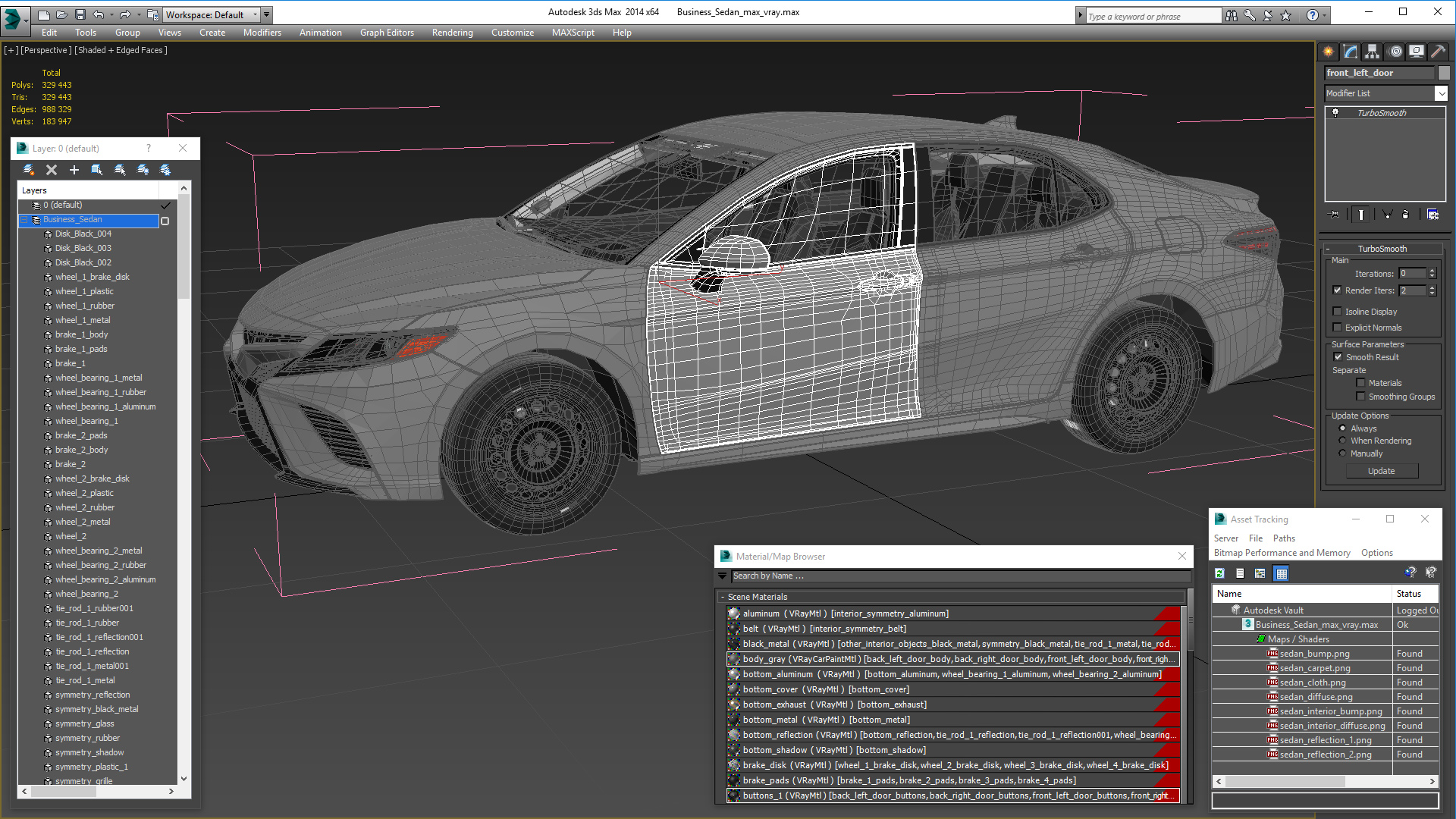 Business Sedan 3D model