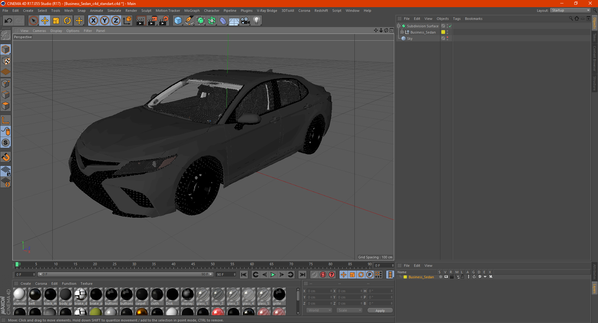 Business Sedan 3D model