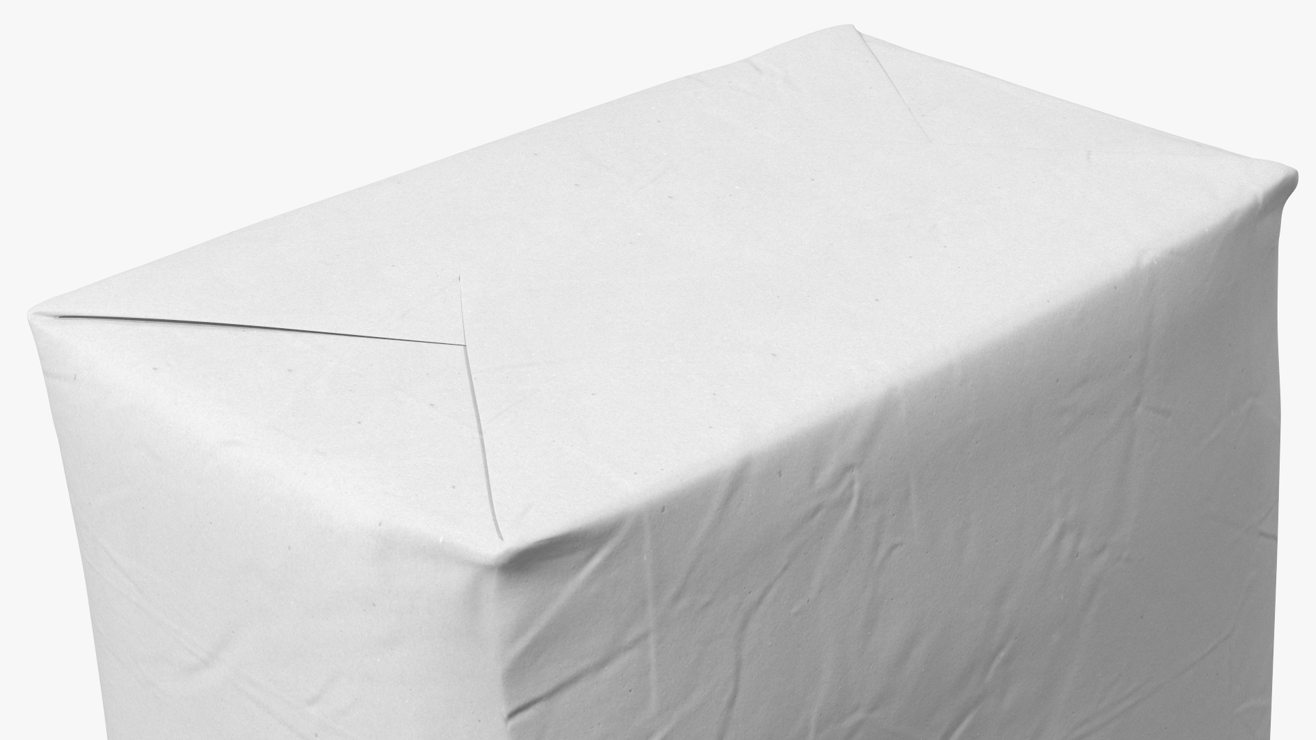 3D model Flour White Paper Bag 5lb