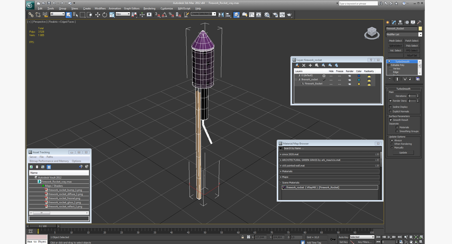 3D model Firework Rocket