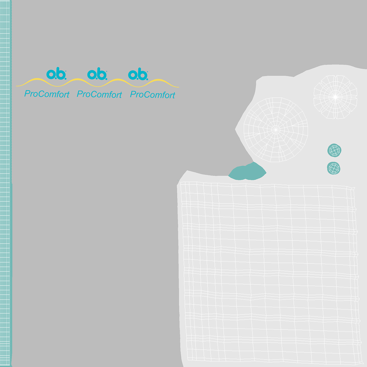 Menstrual Tampons Without Package Fur 3D