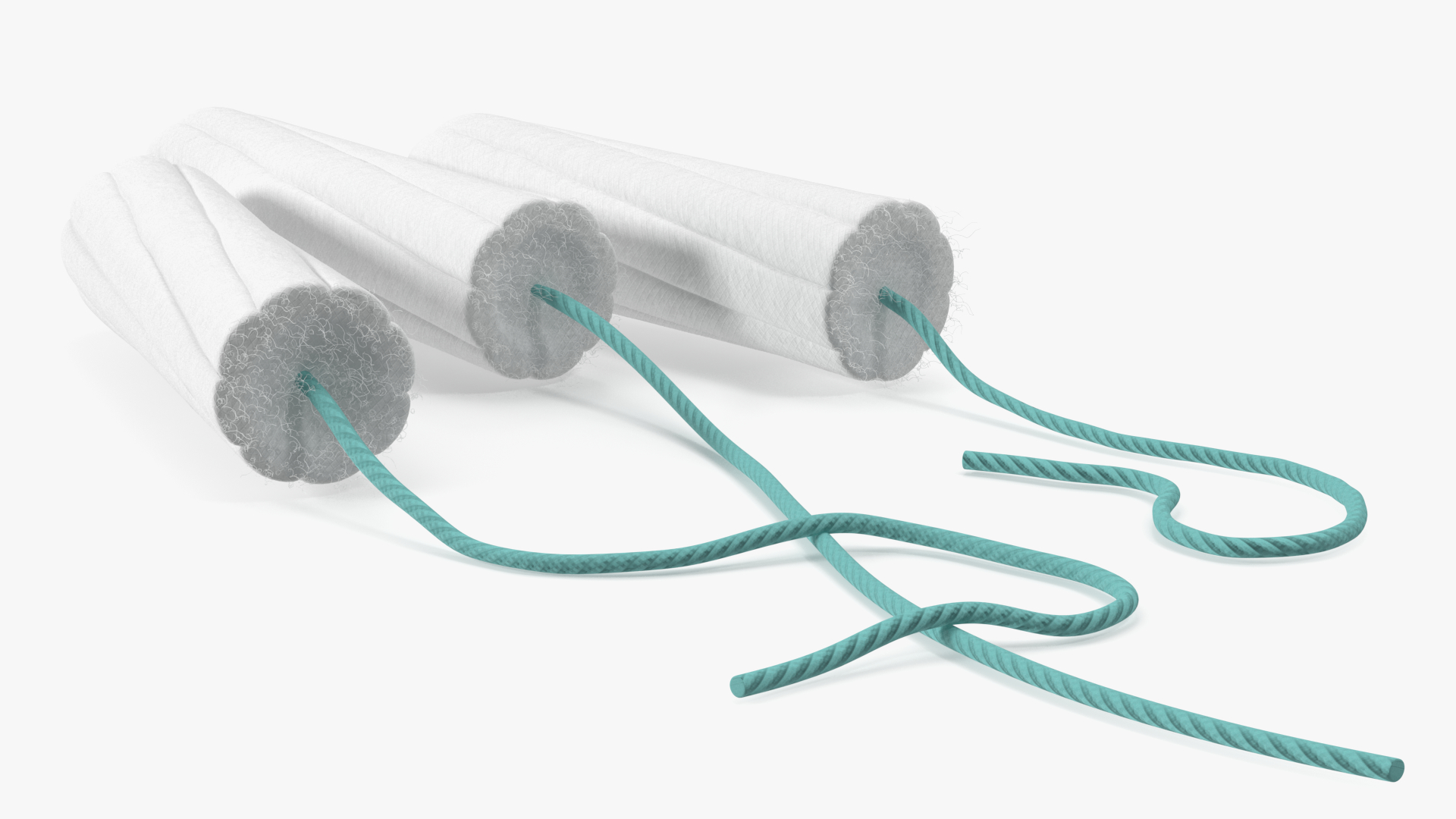 Menstrual Tampons Without Package Fur 3D