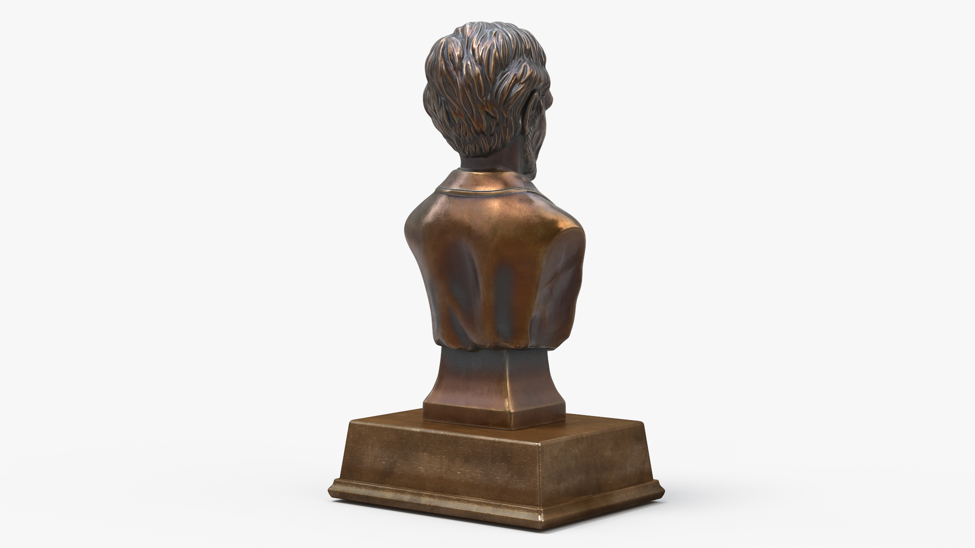 3D Bust of Abraham Lincoln on Pedestal for 3D Print model
