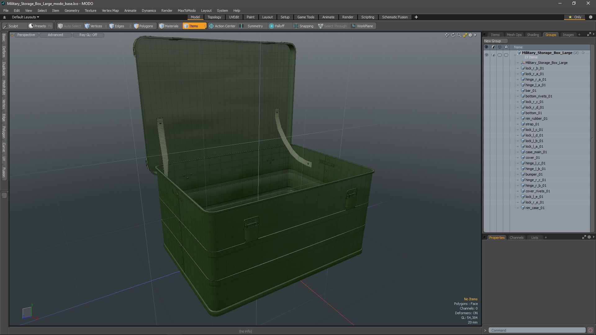 3D Military Storage Box Large