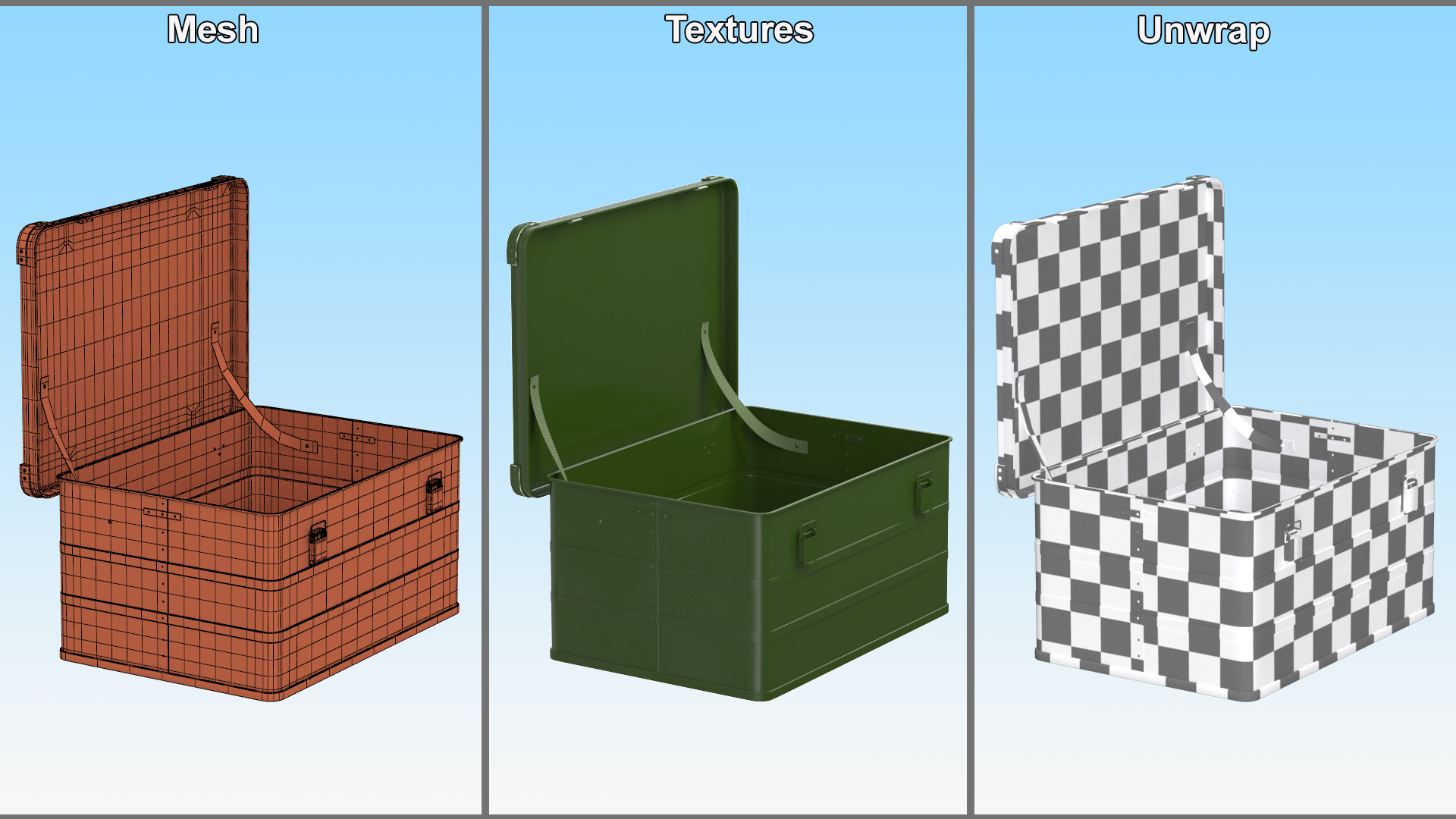 3D Military Storage Box Large