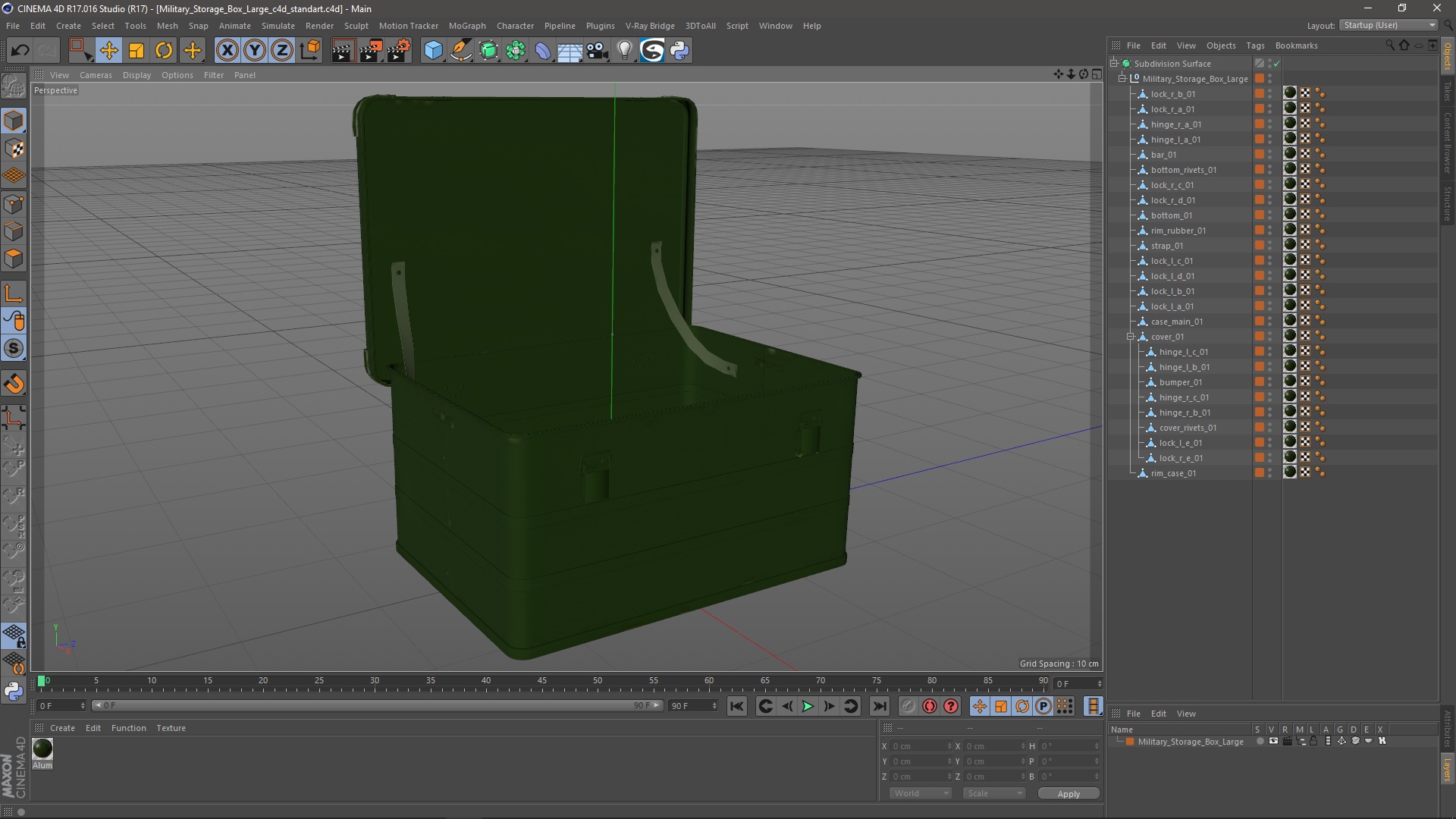 3D Military Storage Box Large