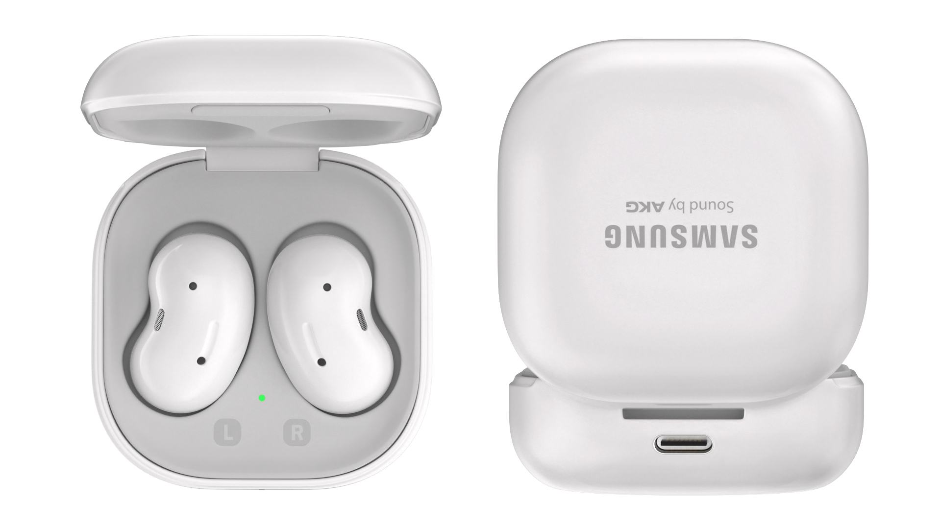Samsung Galaxy Buds Live Mystic White 3D