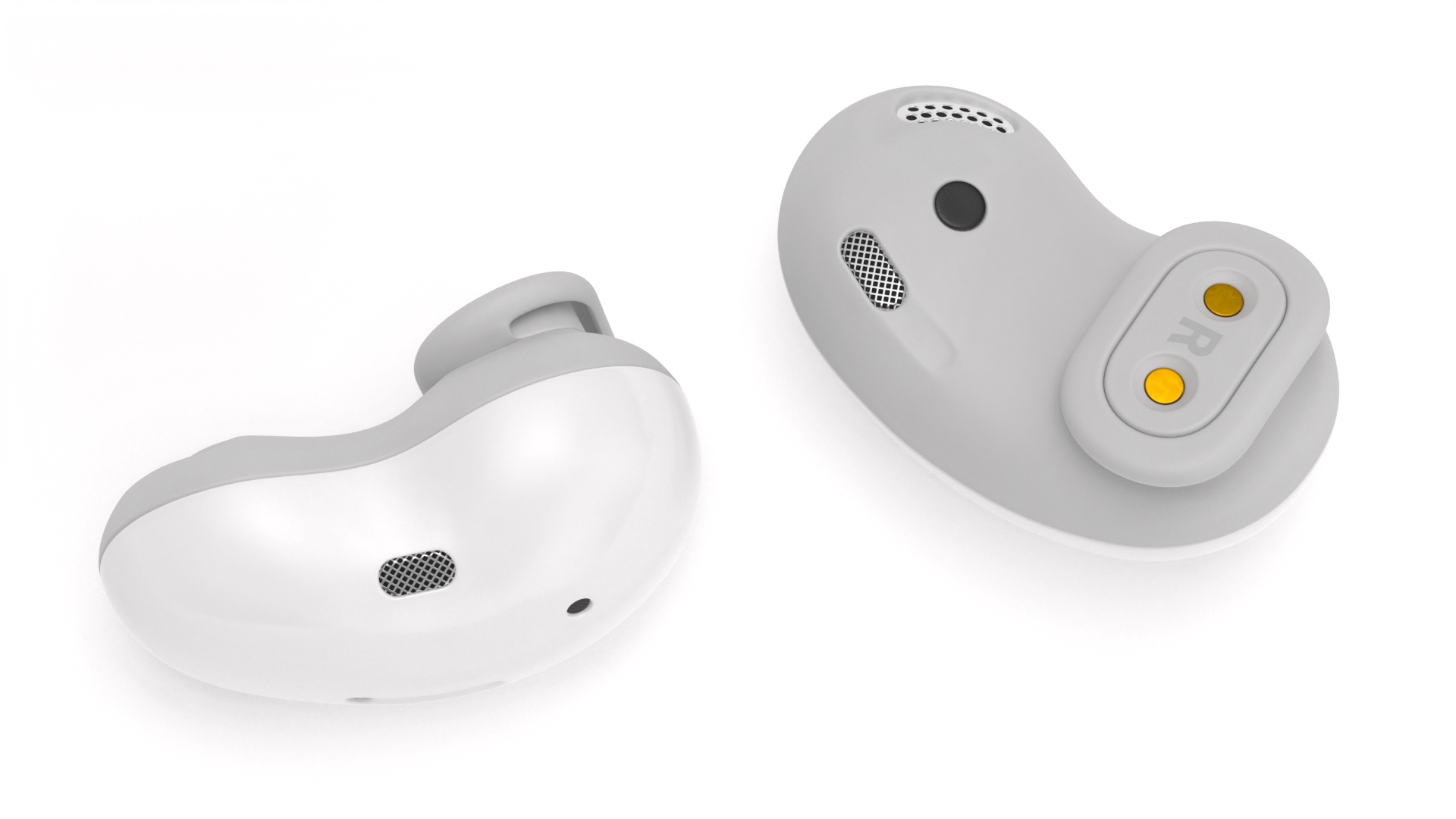 Samsung Galaxy Buds Live Mystic White 3D